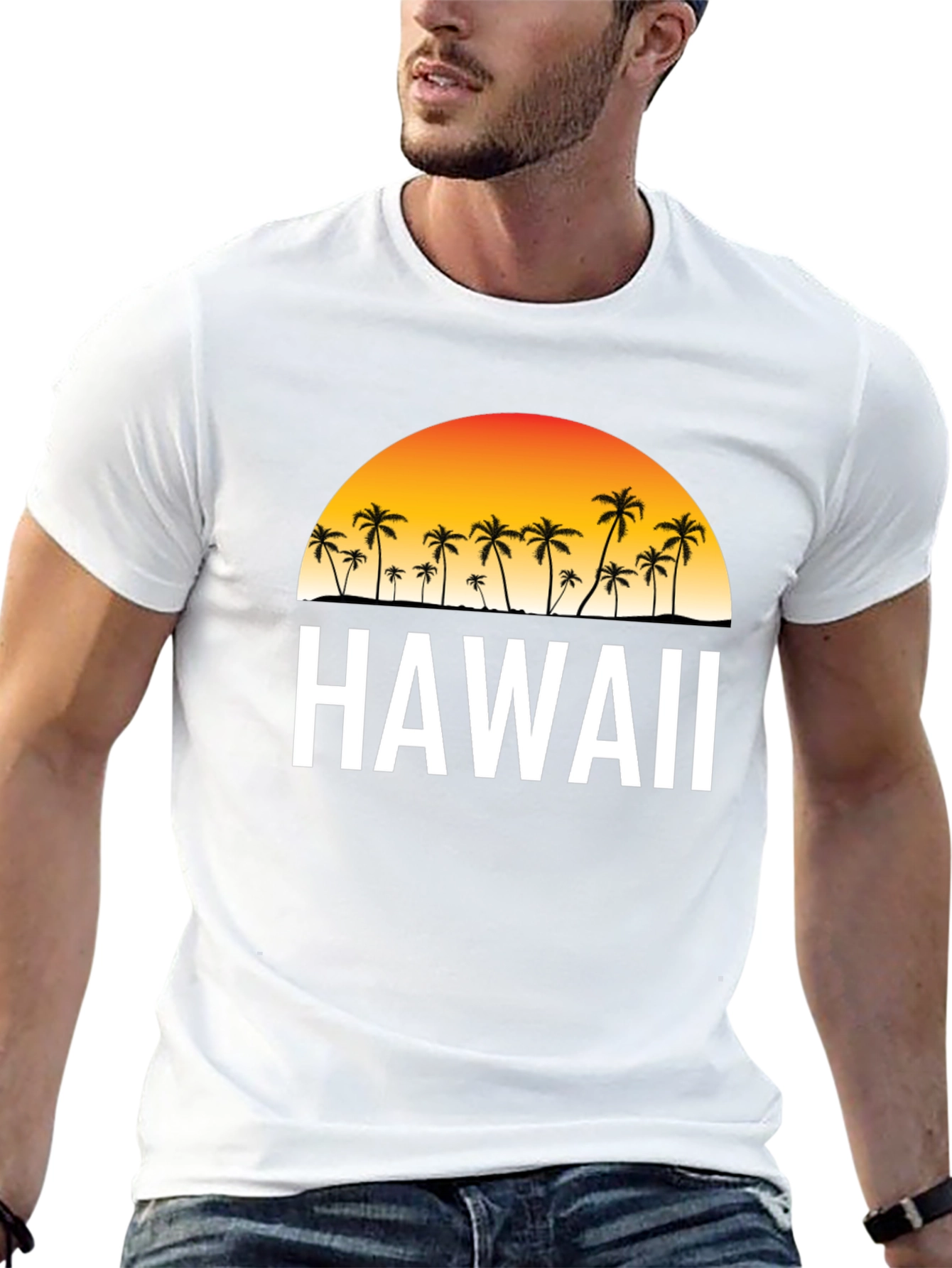 Hawaii Sunset Graphic Tee - Island Style