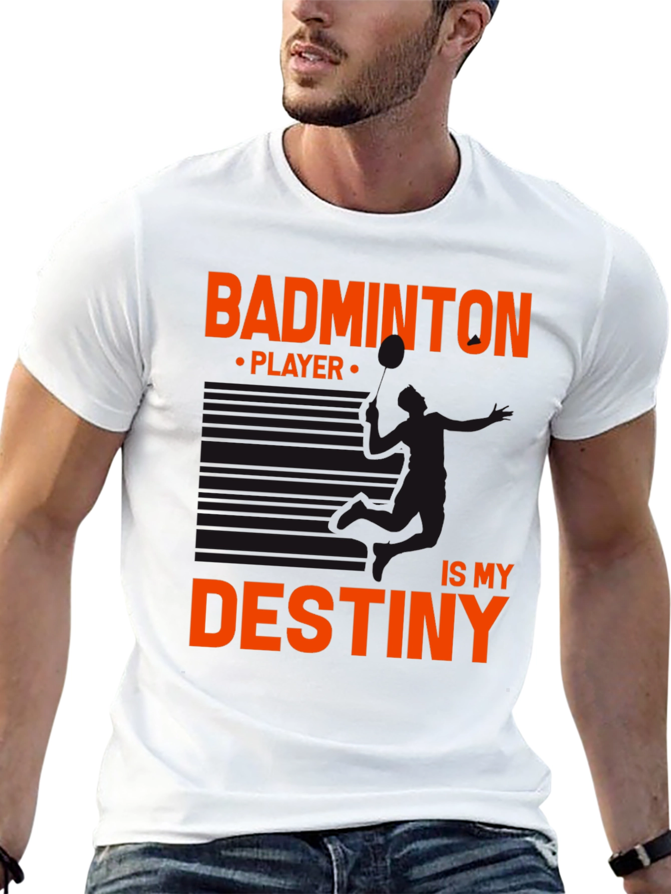 Badminton Destiny Tee - Sporty Graphic T-Shirt