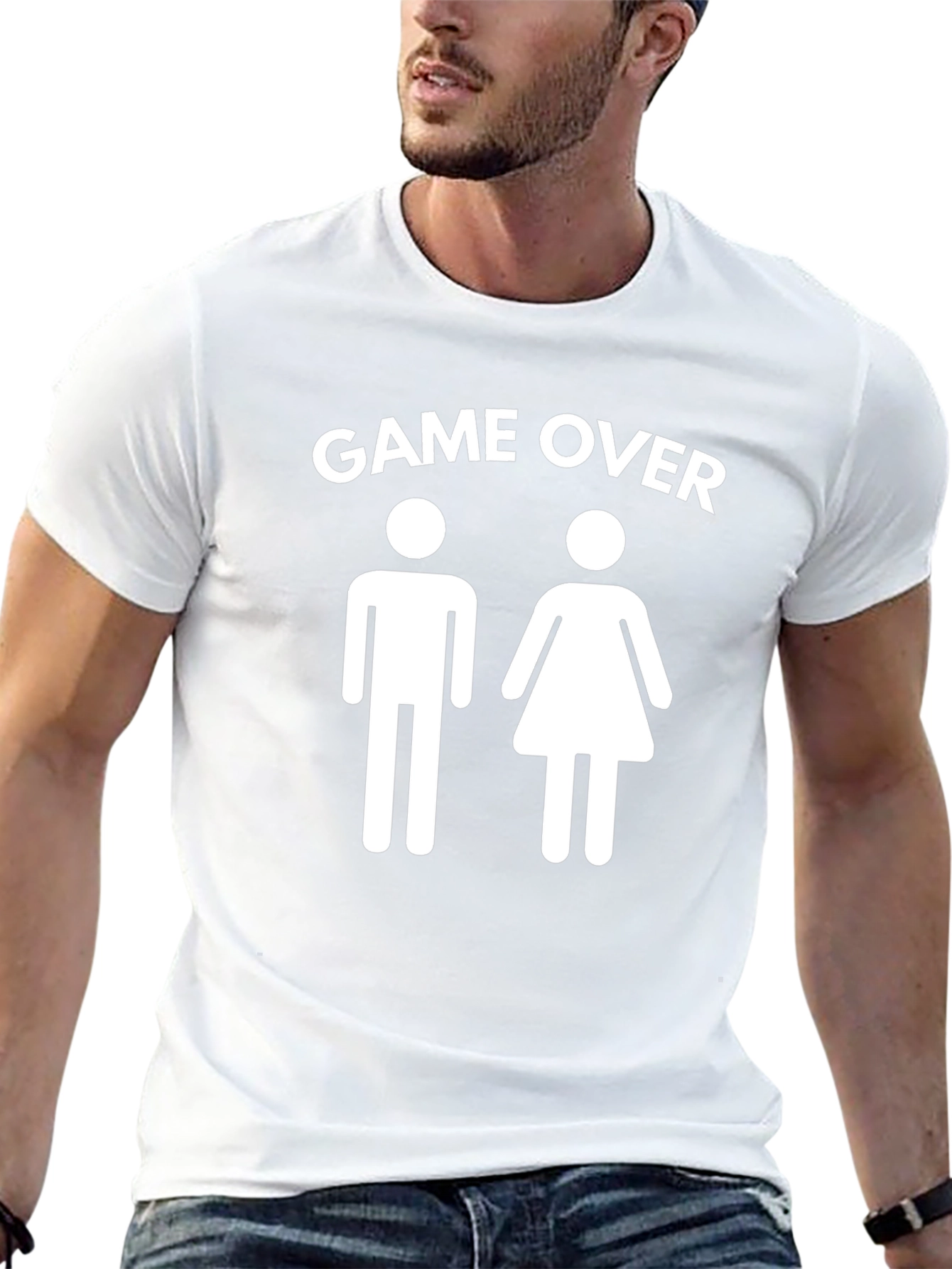 Game Over Funny Couple T-Shirt