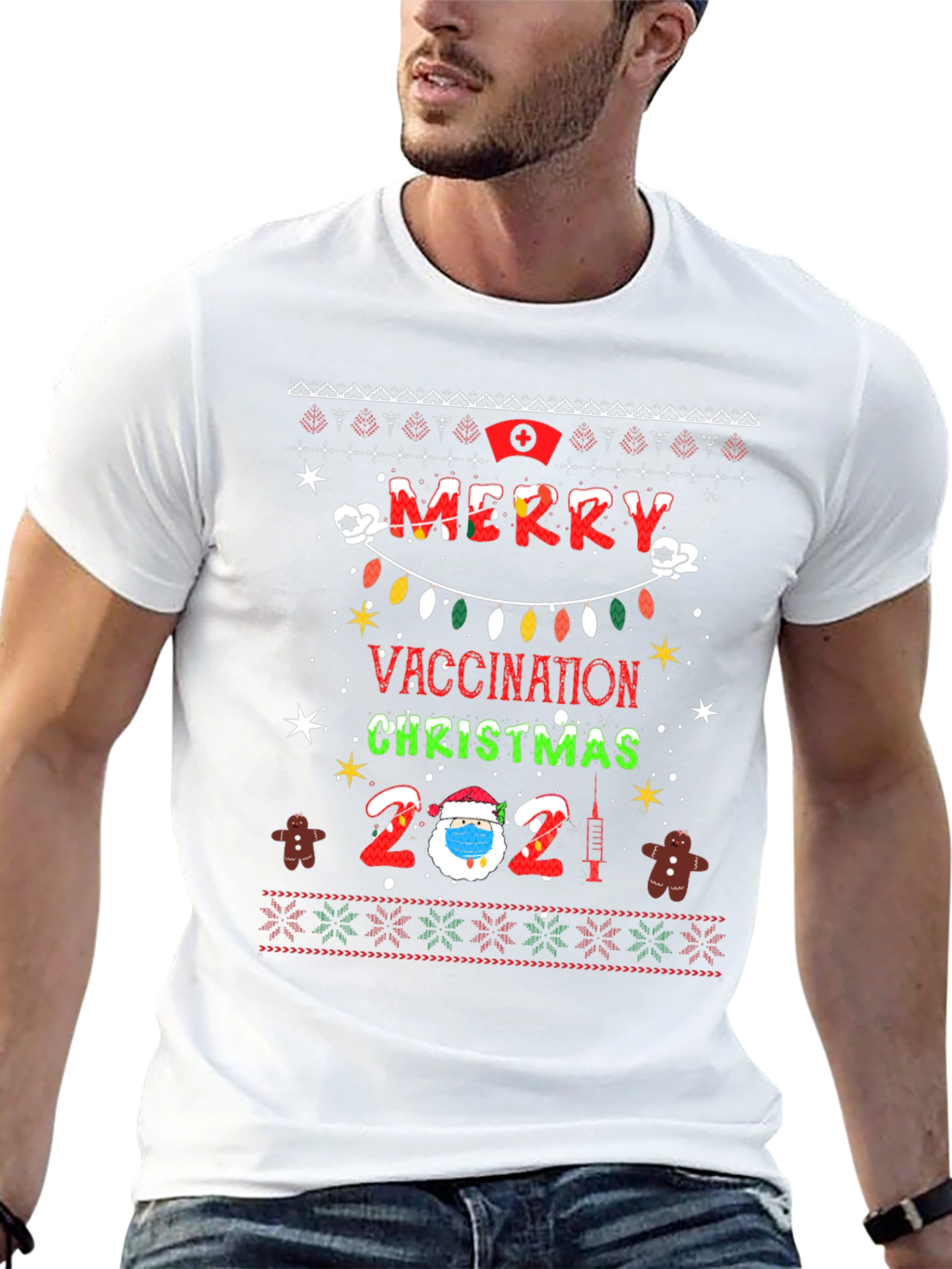 Merry Vaccination Christmas 2021 T-Shirt