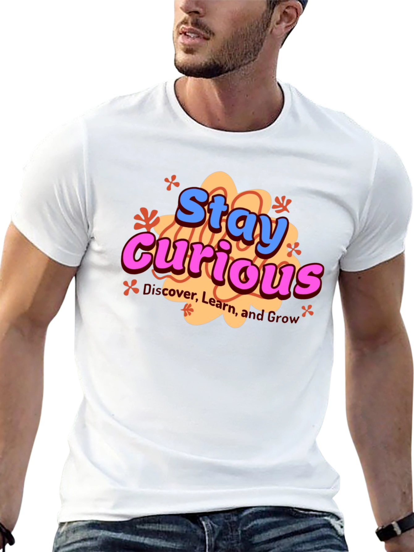 Stay Curious Graphic Tee - Unisex Black T-Shirt