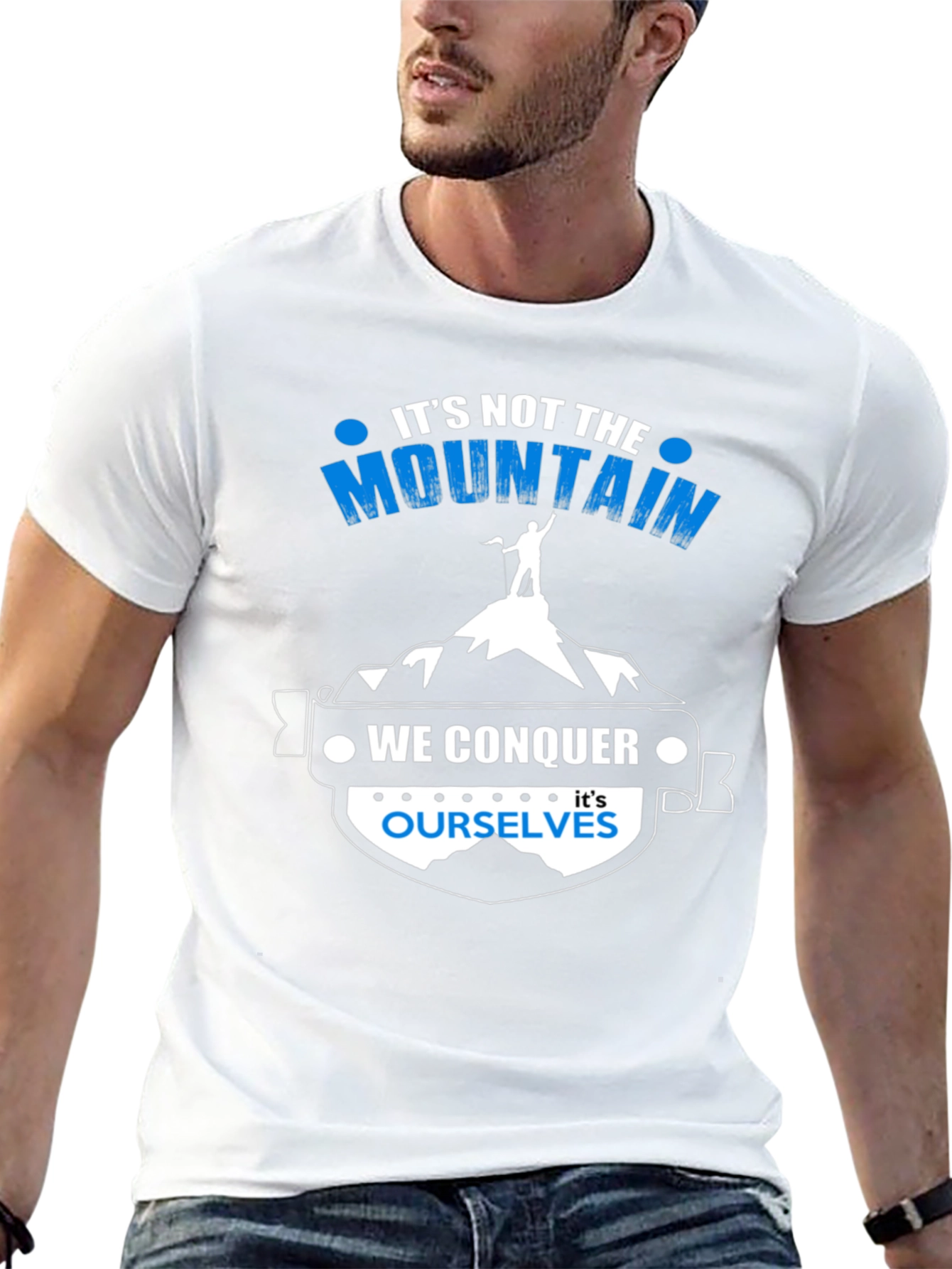 Motivational Mountain Conquer T-Shirt