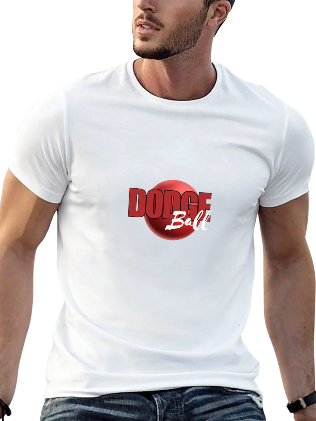 Dodgeball Graphic Tee - Red Ball Design