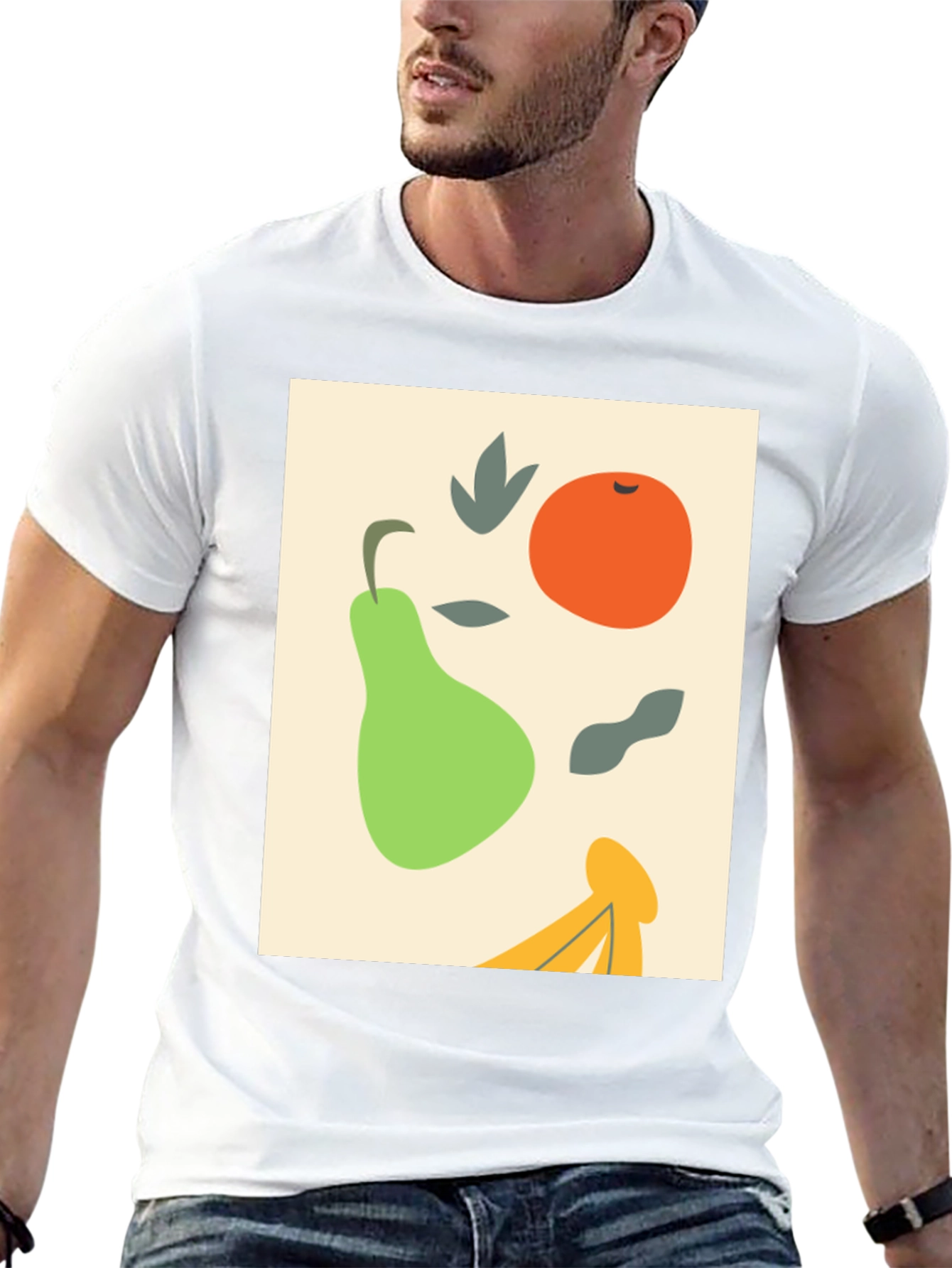 Abstract Fruit Graphic Tee