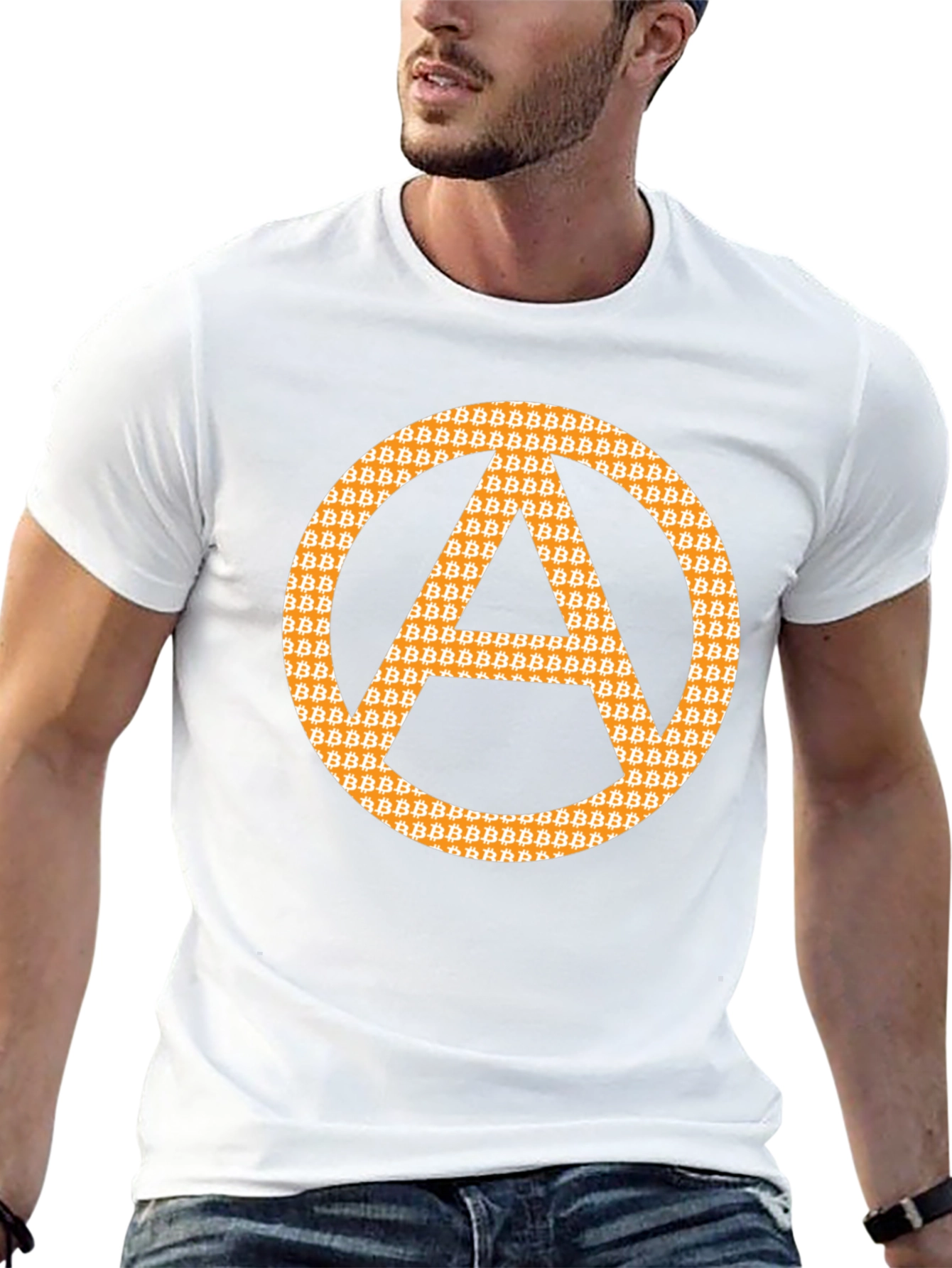 Bitcoin Anarchy Symbol Graphic Tee