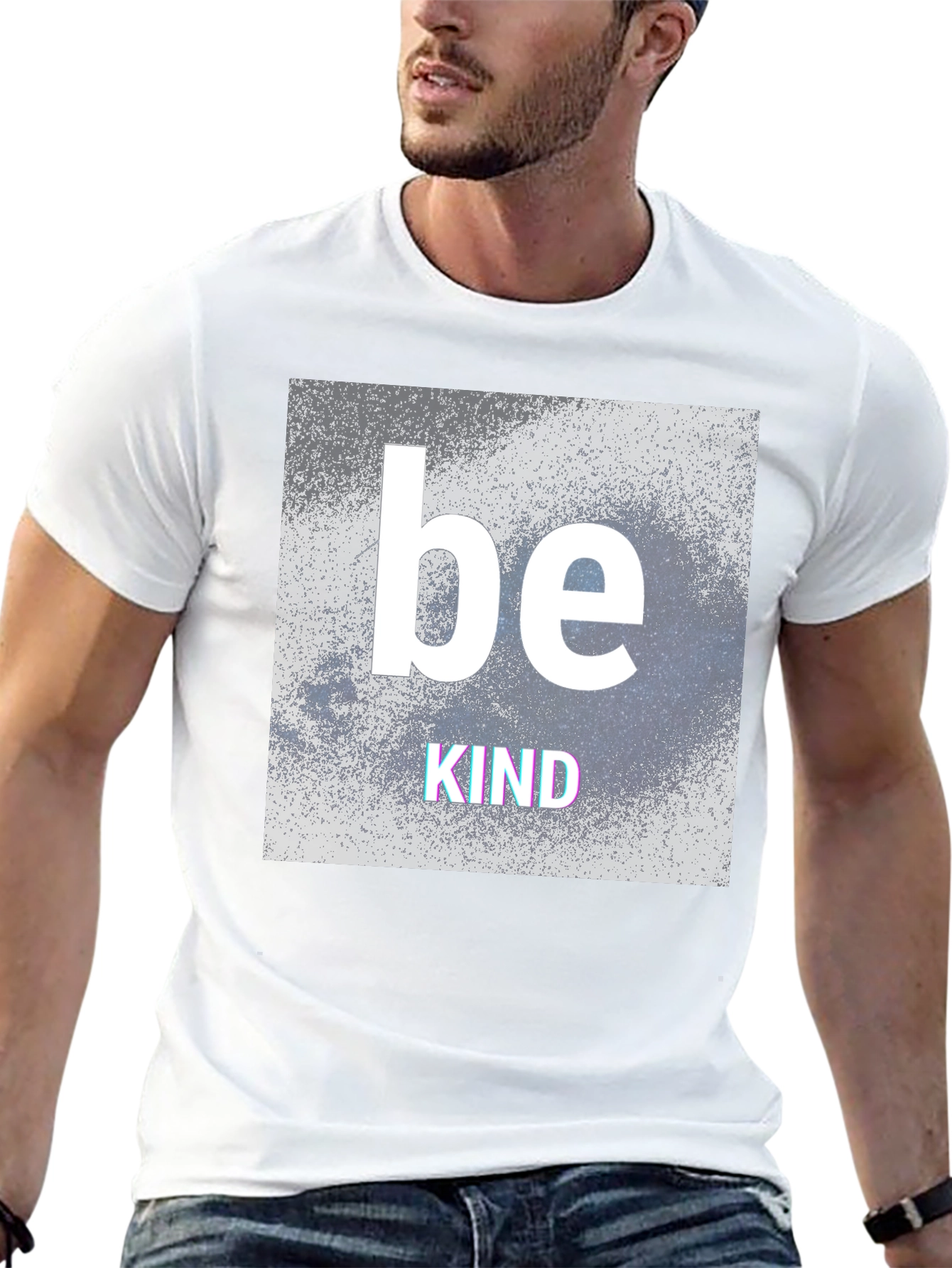 Be Kind Graphic T-Shirt - Black Crew Neck Tee