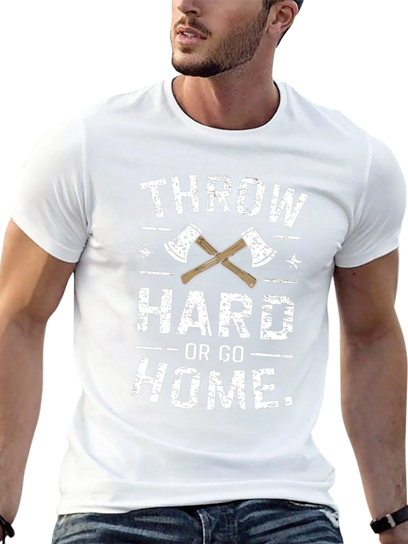 Throw Hard or Go Home Axe T-Shirt