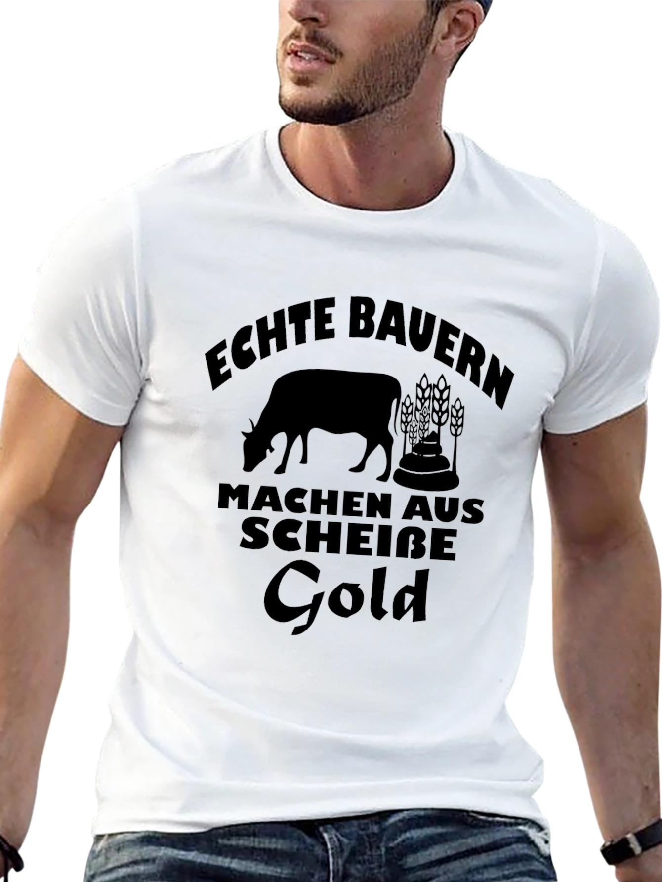 Echte Bauern Make Gold T-Shirt - Black Graphic Tee