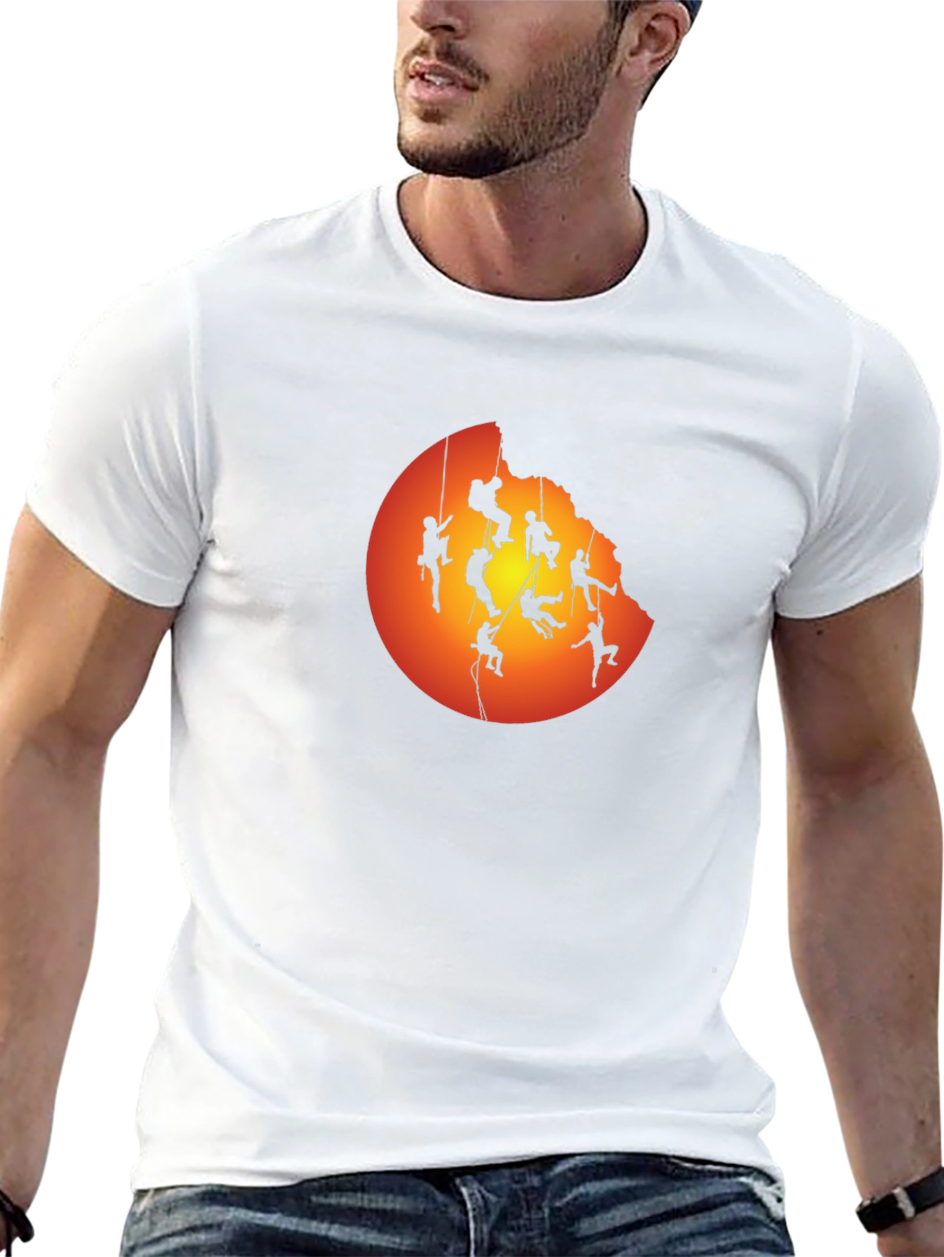 Silhouette Climber Graphic T-Shirt - Adventure Ready