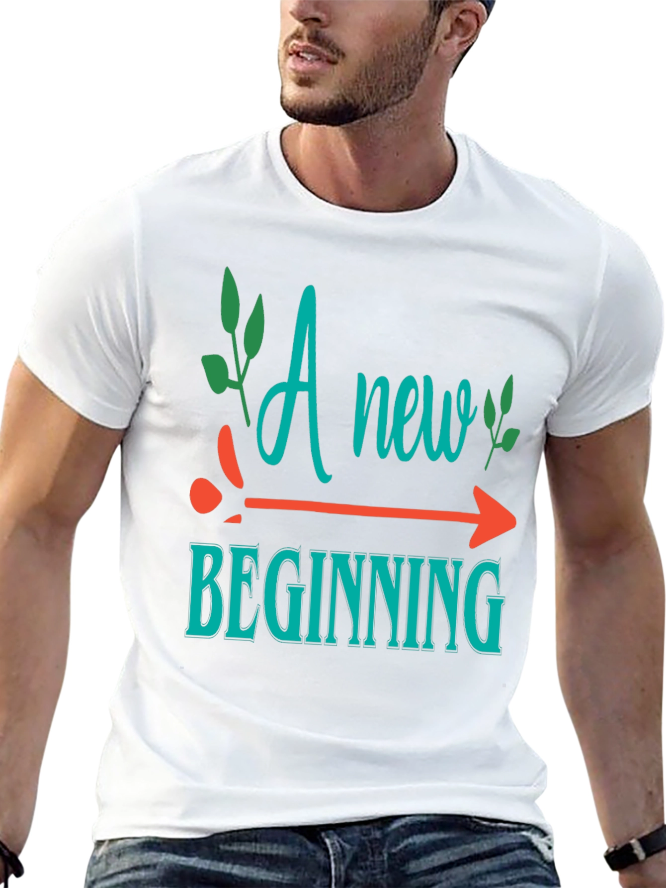 New Beginning Graphic Tee - Motivational Shirt