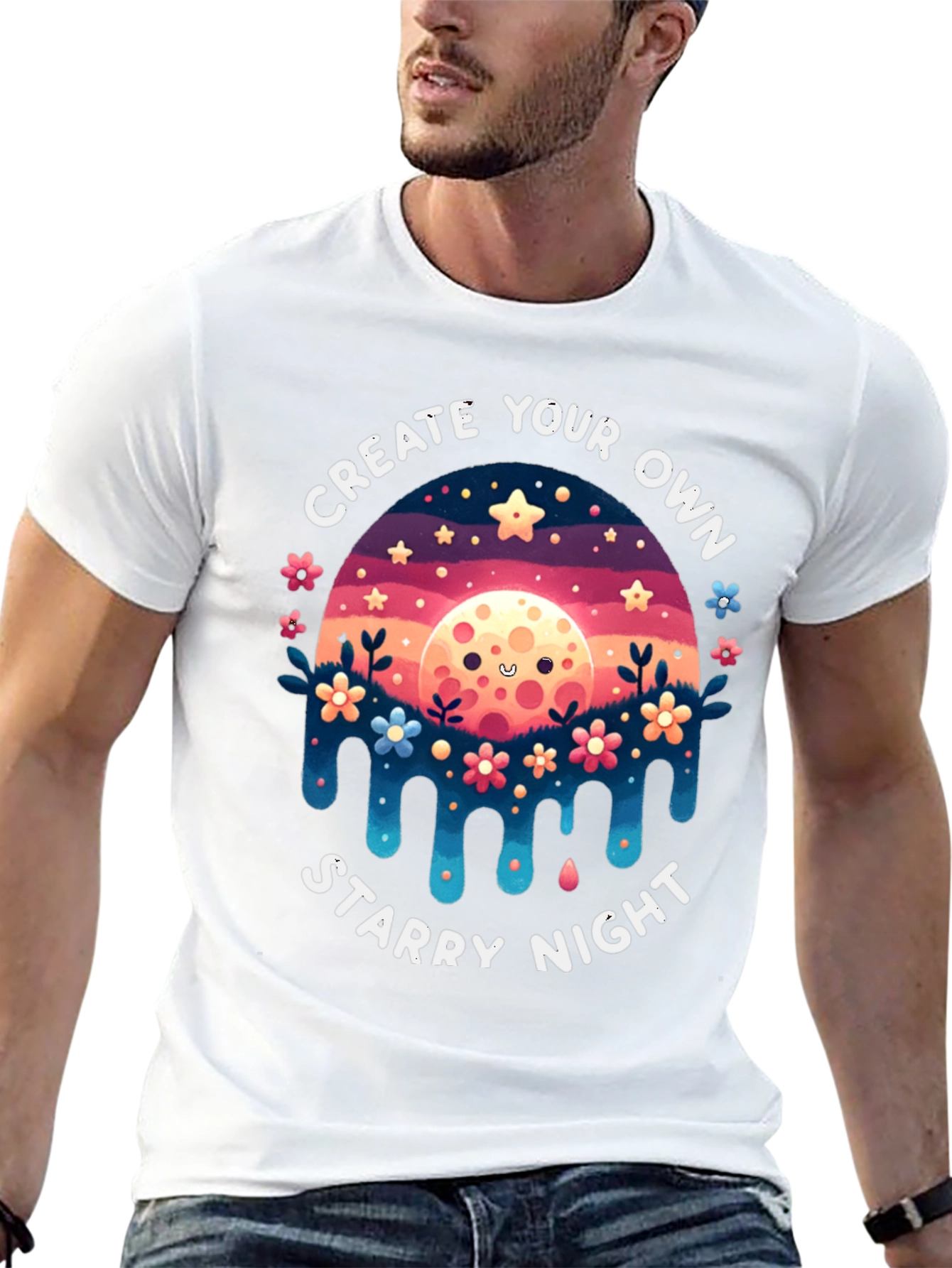 Create Your Own Starry Night Graphic Tee