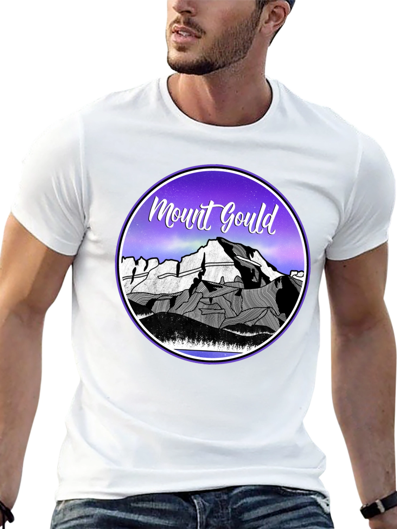Mount Gould Graphic Tee - Black Cotton