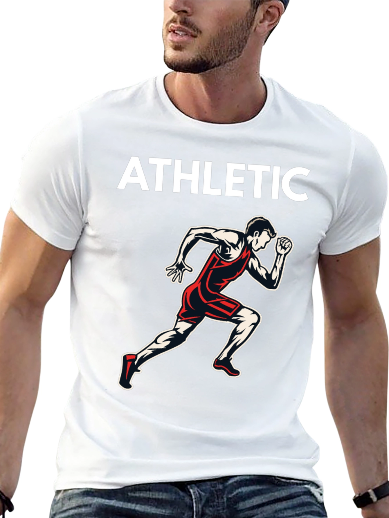 Athletic Runner Graphic T-Shirt