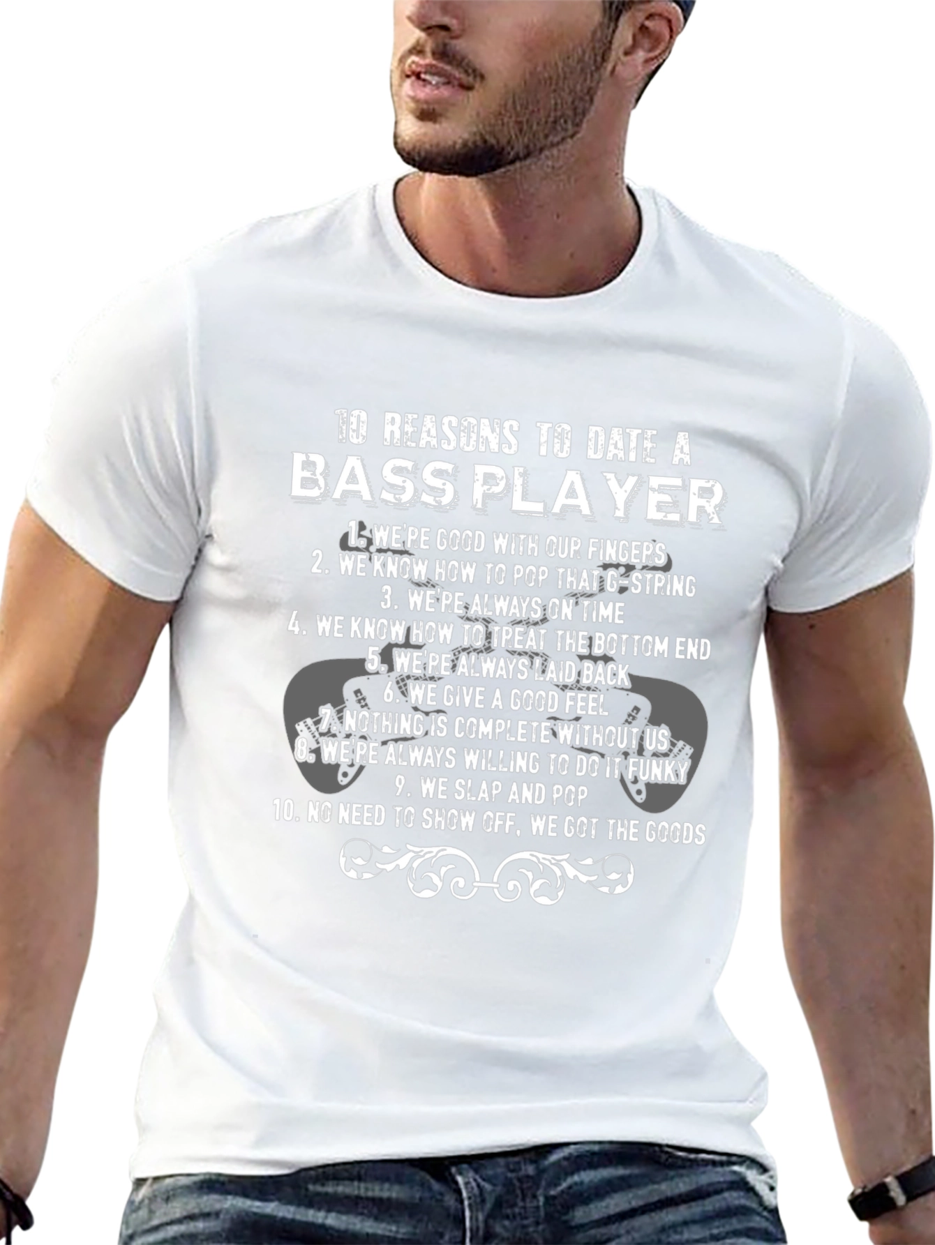 Bass Player Reasons T-Shirt - Date a Musician!
