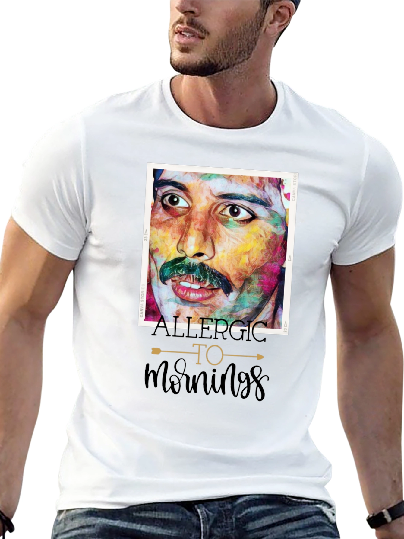 Allergic To Mornings Freddie Mercury T-Shirt