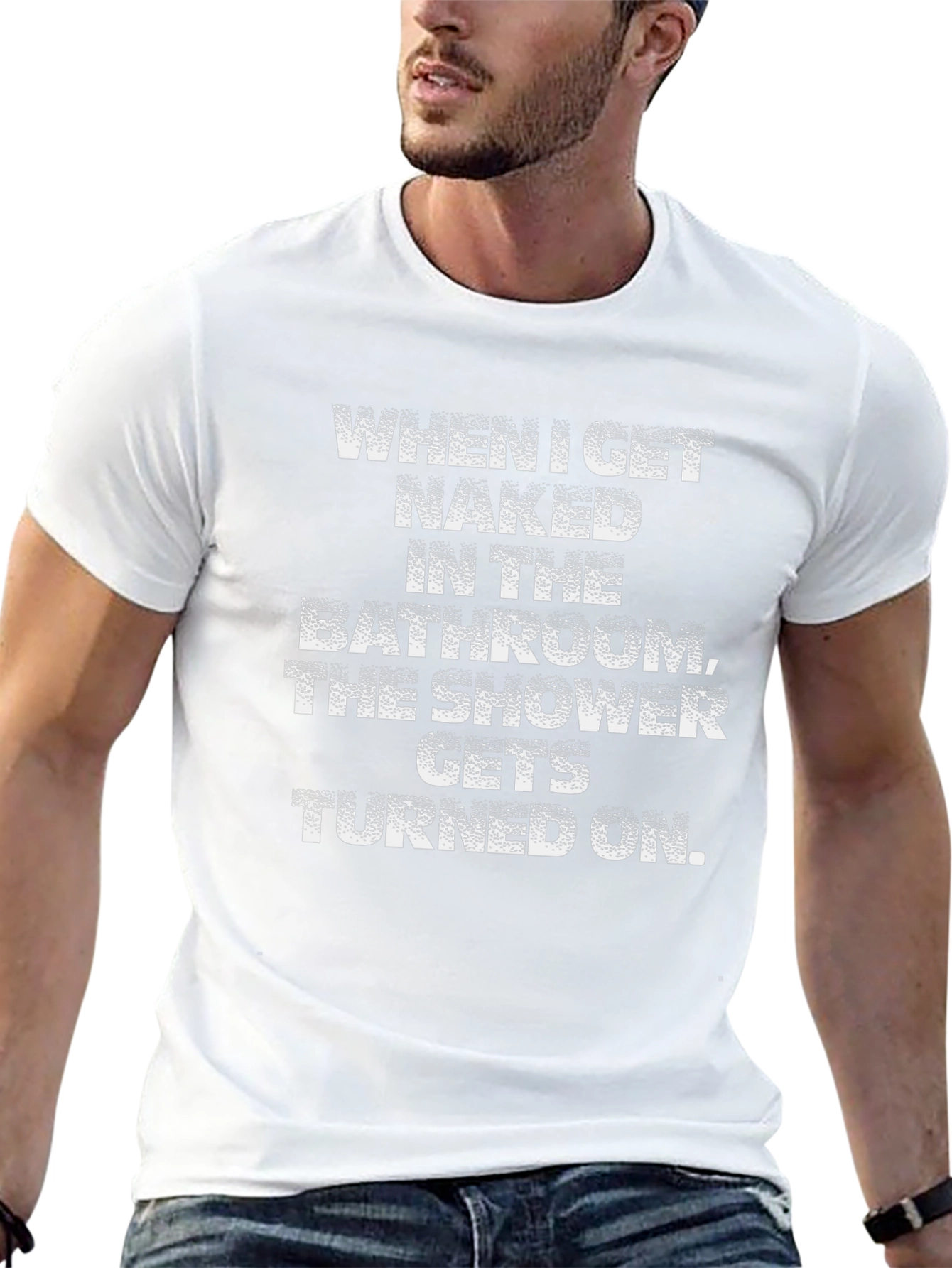 Humorous Shower T-Shirt - When I Get Naked