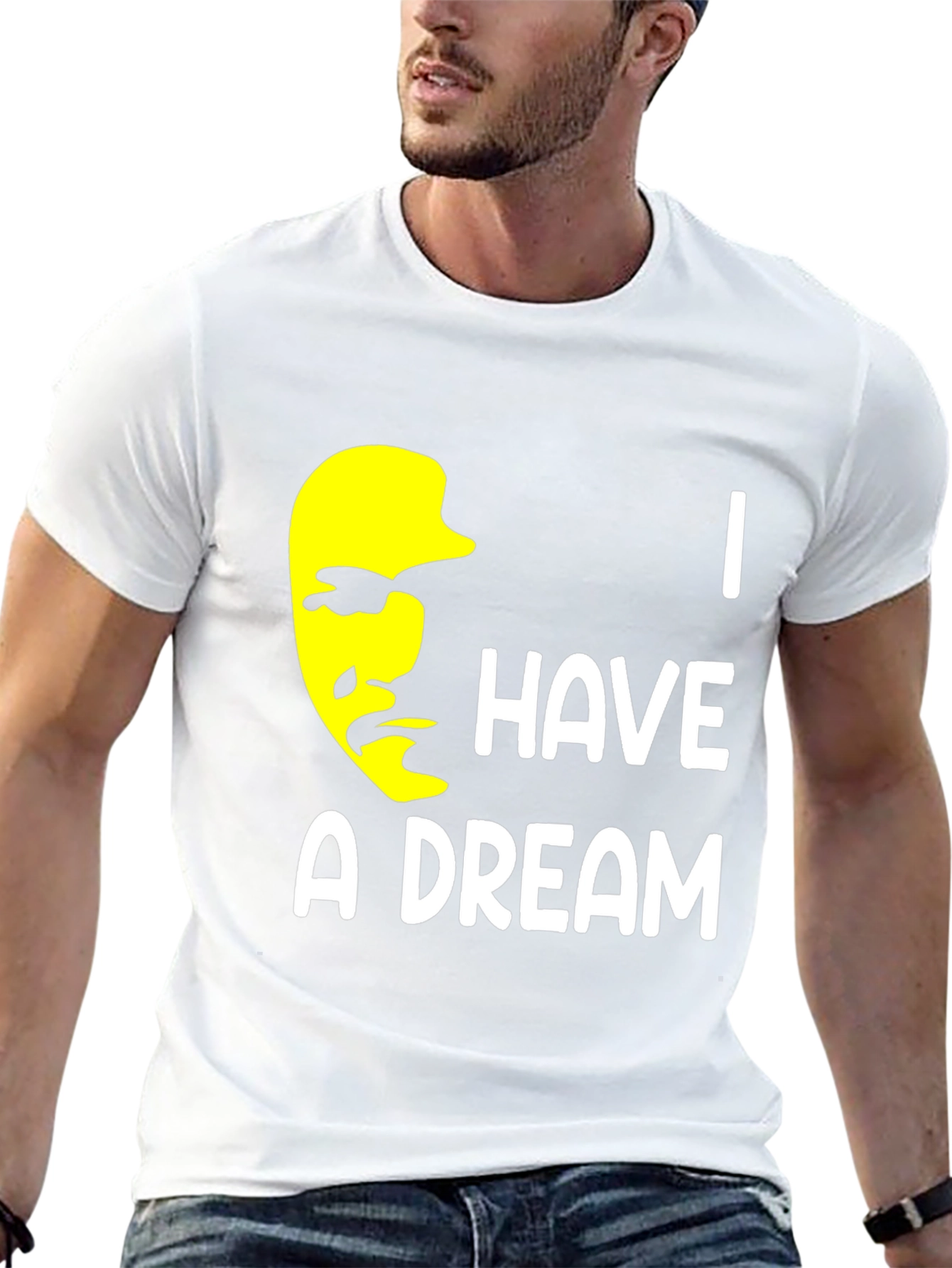 I Have A Dream T-Shirt Black Cotton Graphic Tee
