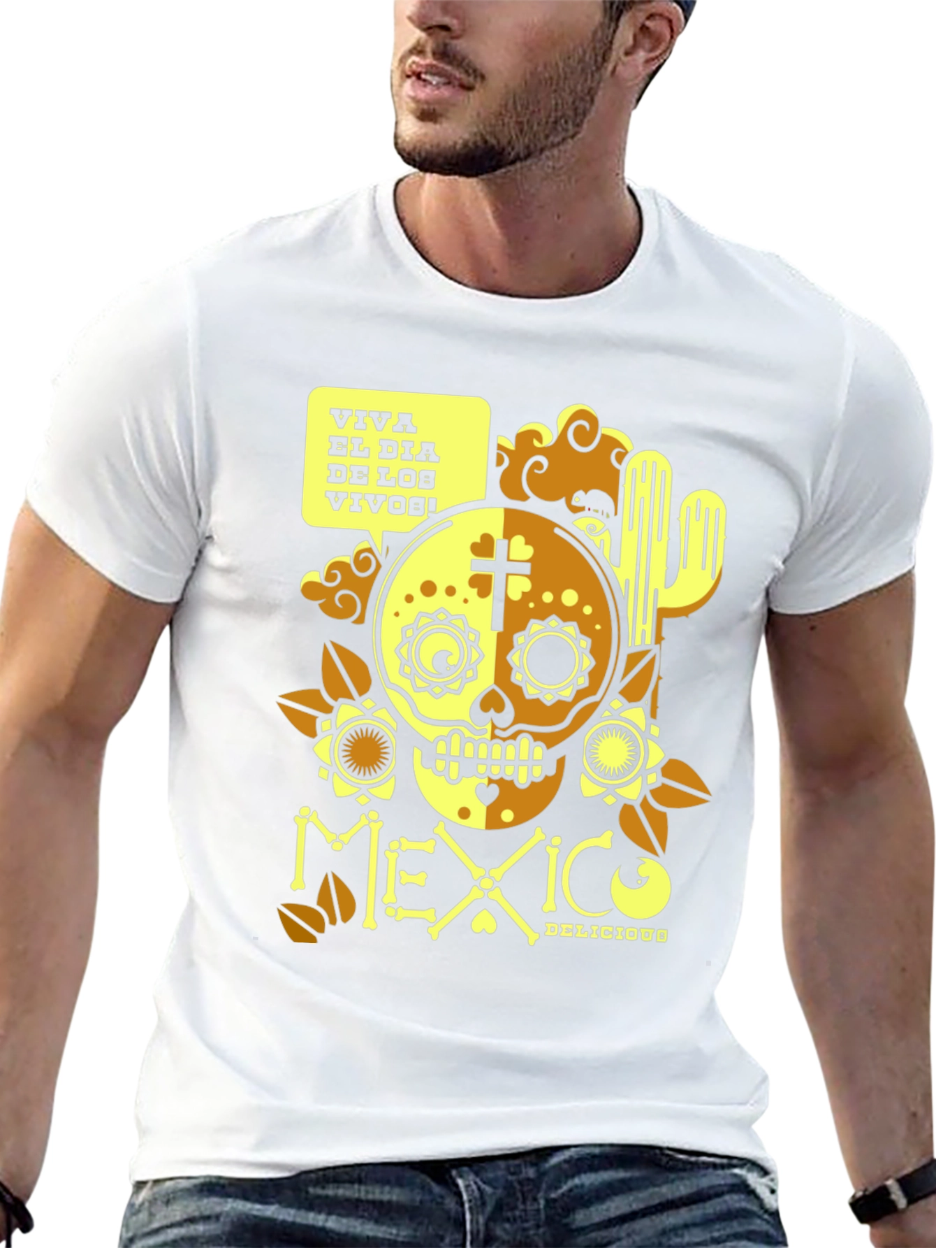 Viva El Dia De Los Vivos Mexico T-Shirt