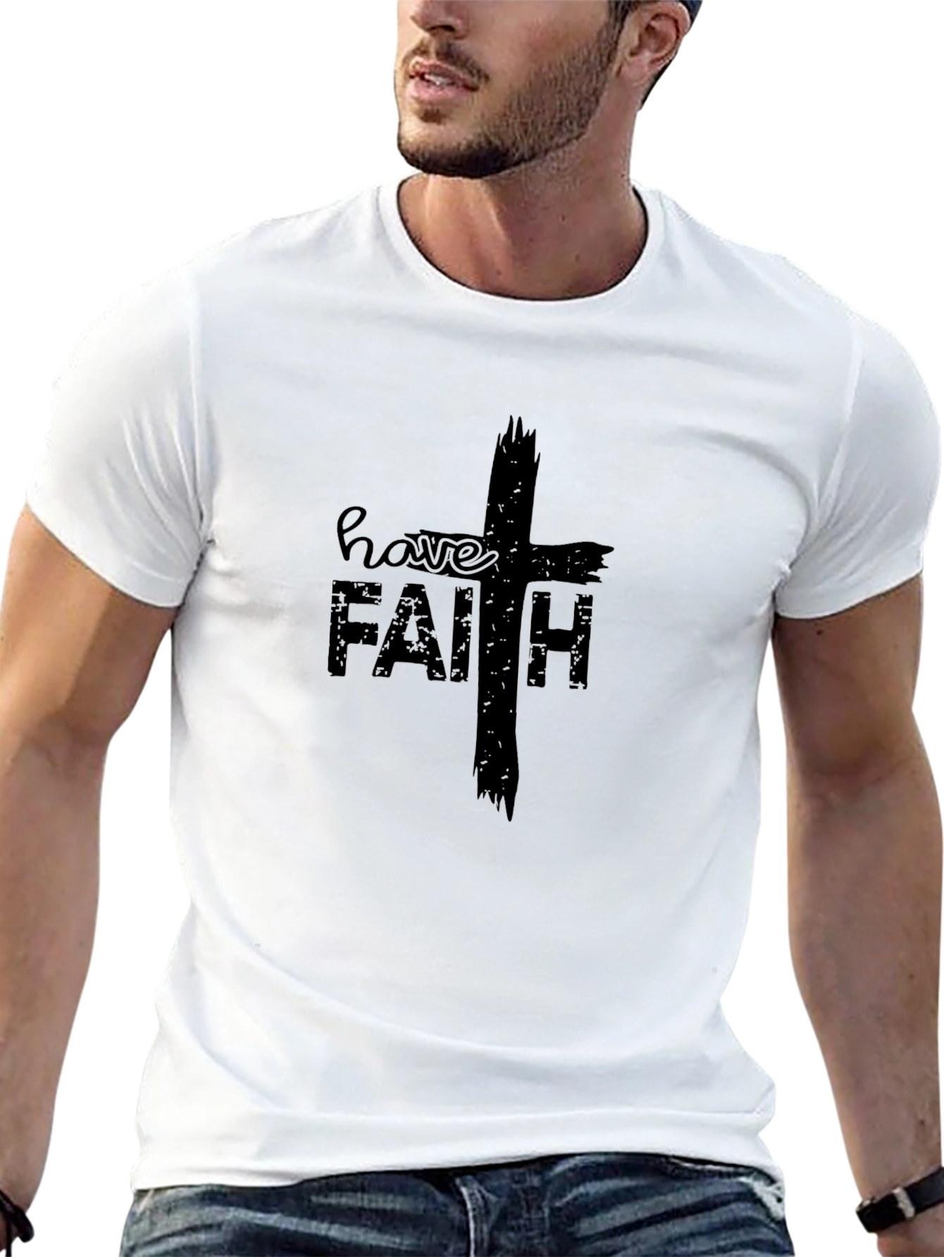 Faith Graphic Tee - Christian Black T-Shirt