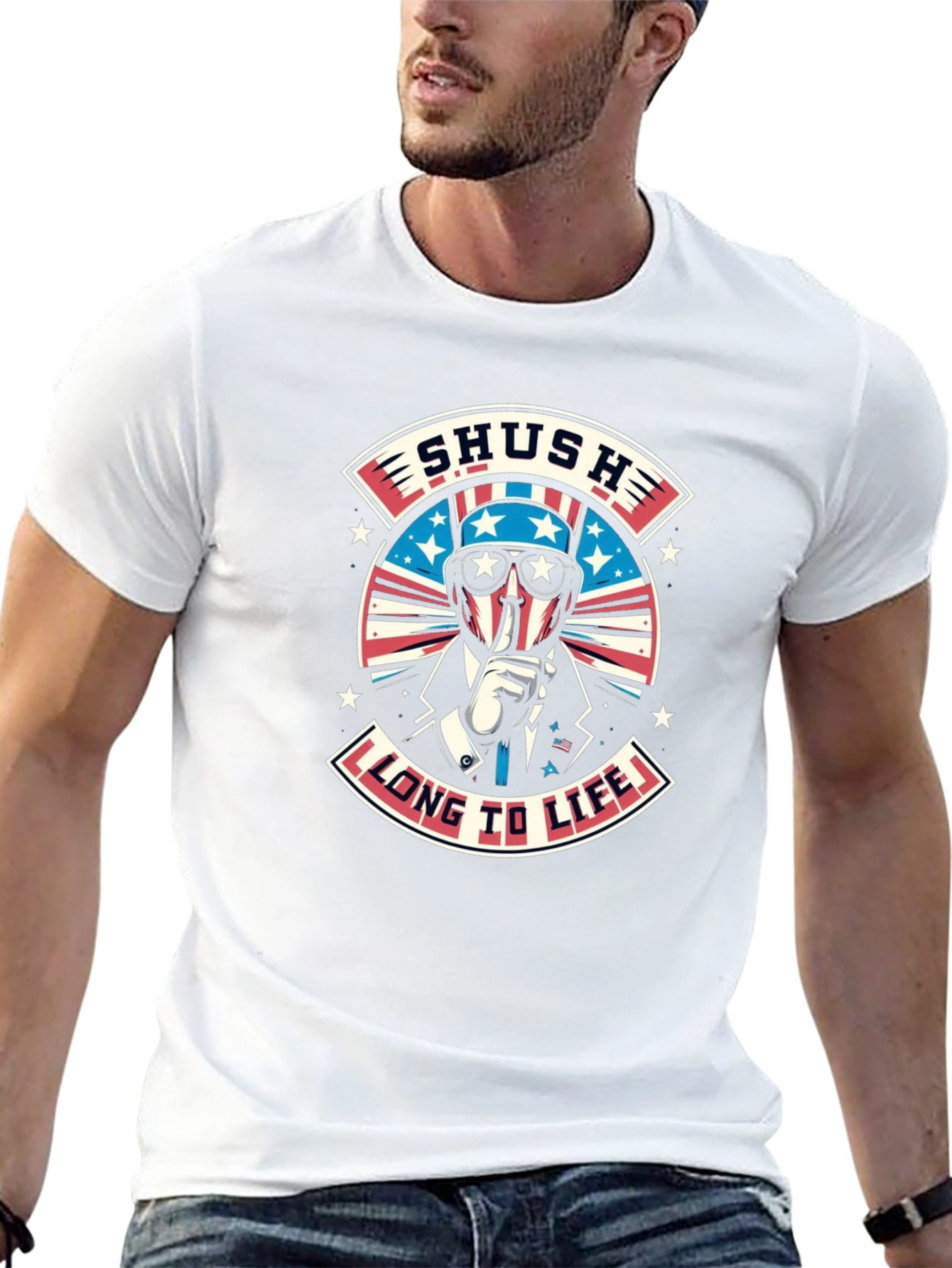 Patriotic Shush Graphic Tee - Long To Life