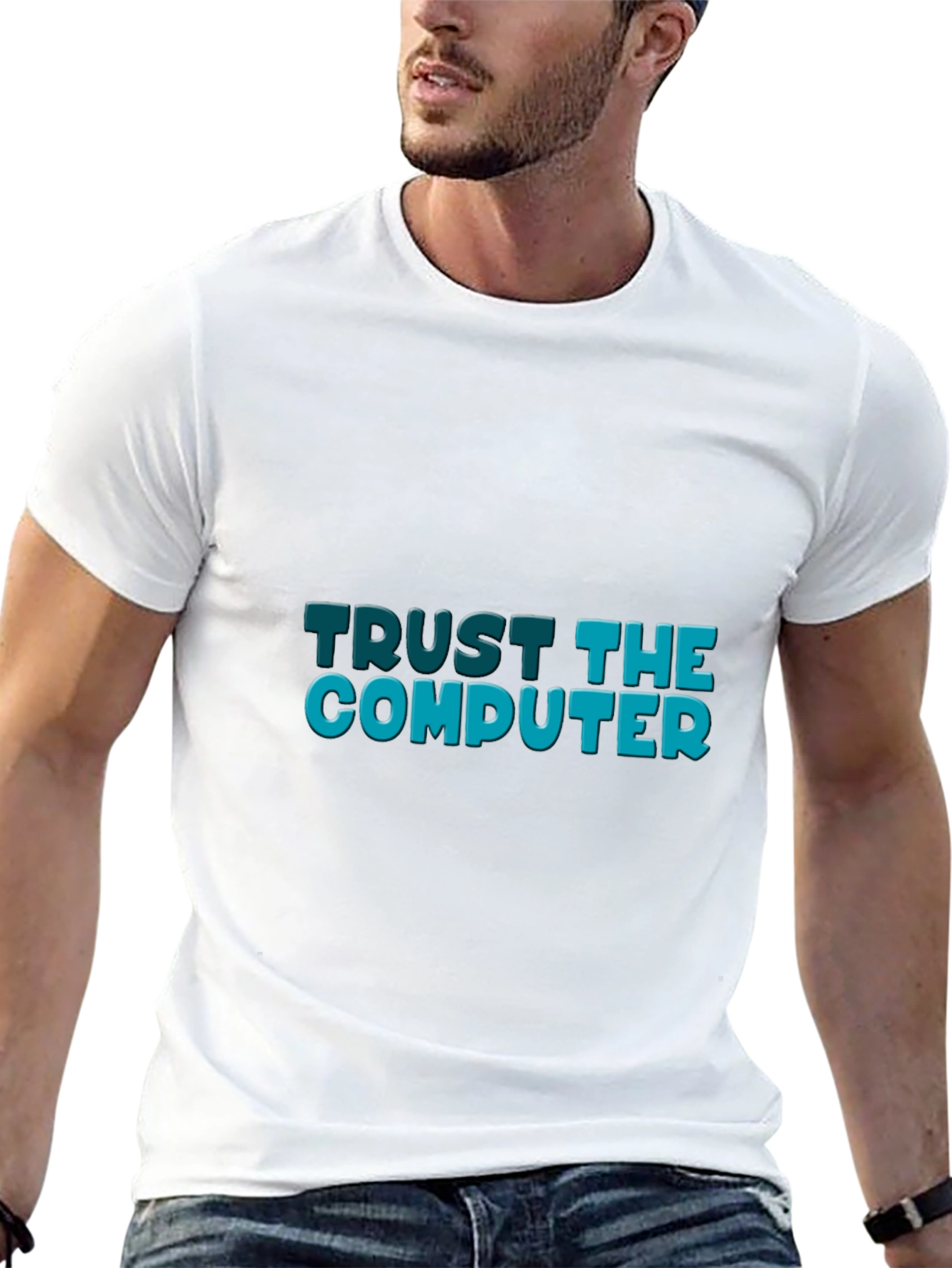 Trust the Computer Black Tee
