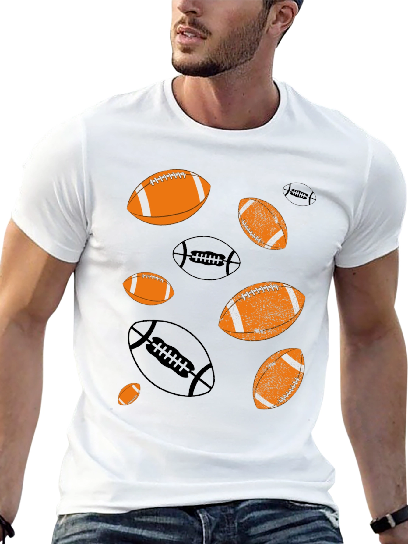 Football Patterned T-Shirt