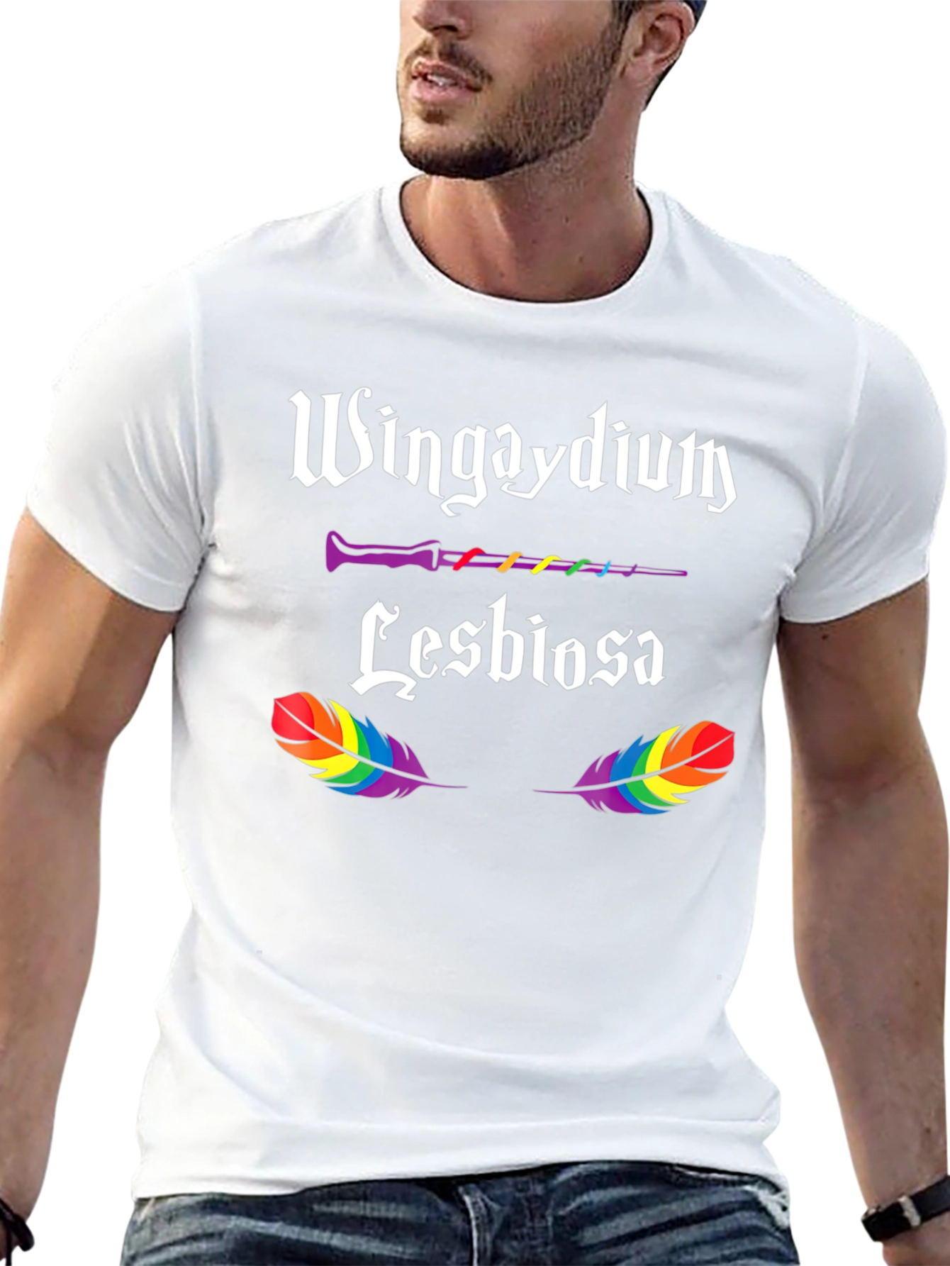 Wingaydium Lesbiosa LGBTQ+ Pride T-Shirt