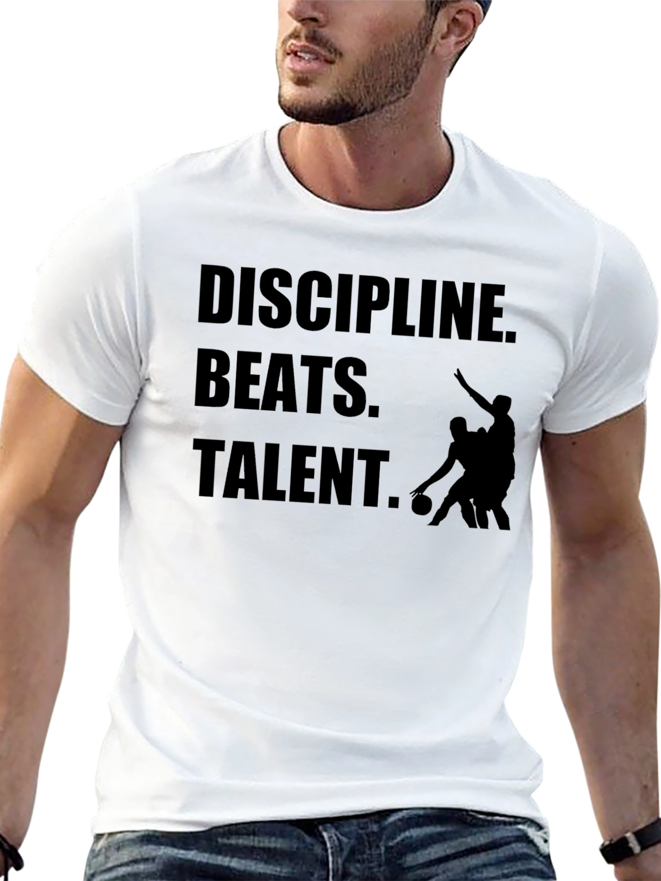 Discipline Beats Talent Graphic T-Shirt