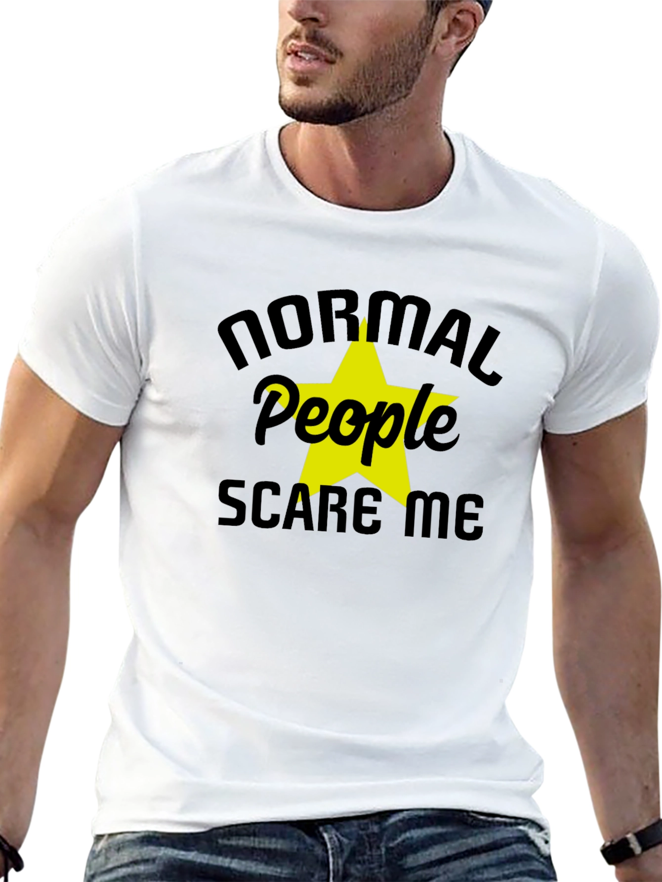 Normal People Scare Me Graphic T-Shirt