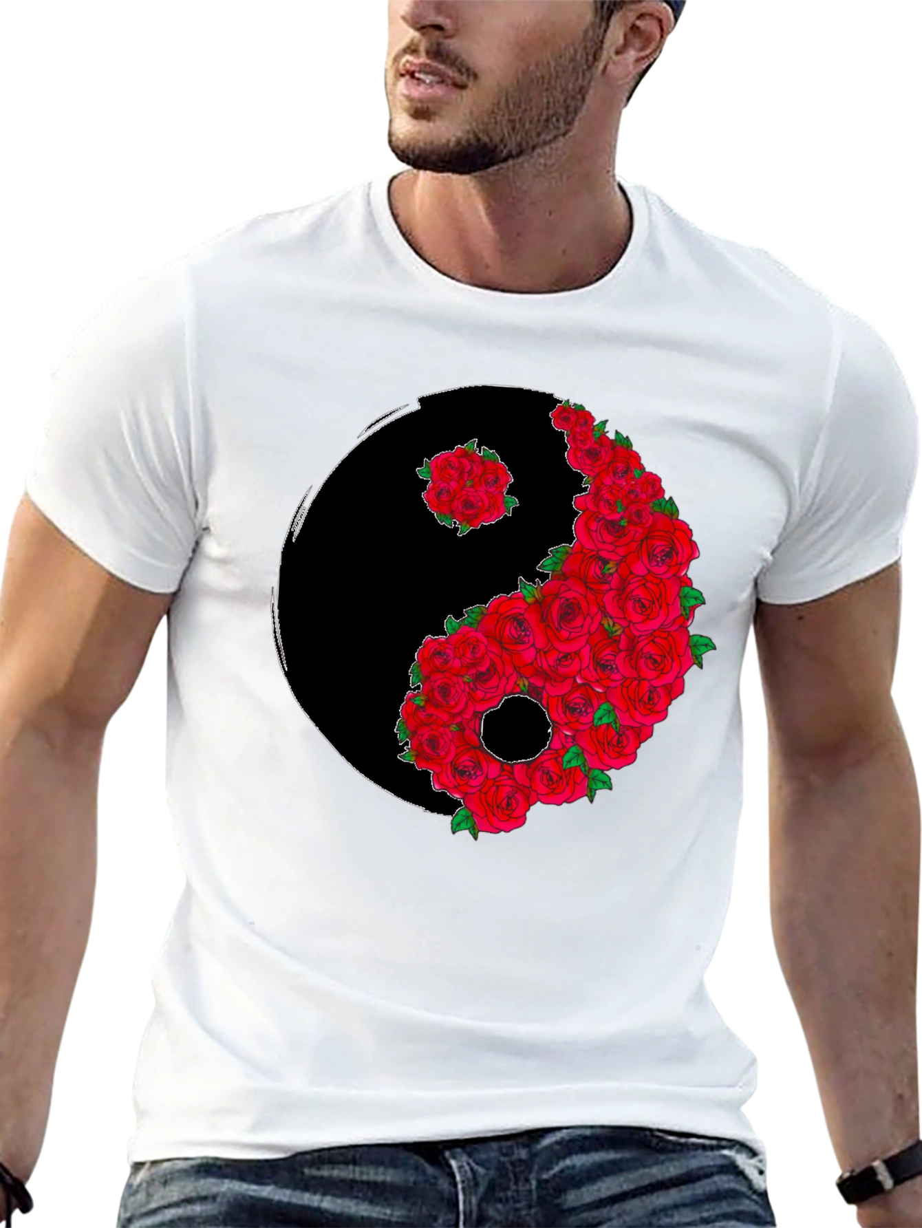 Yin Yang Rose T-Shirt