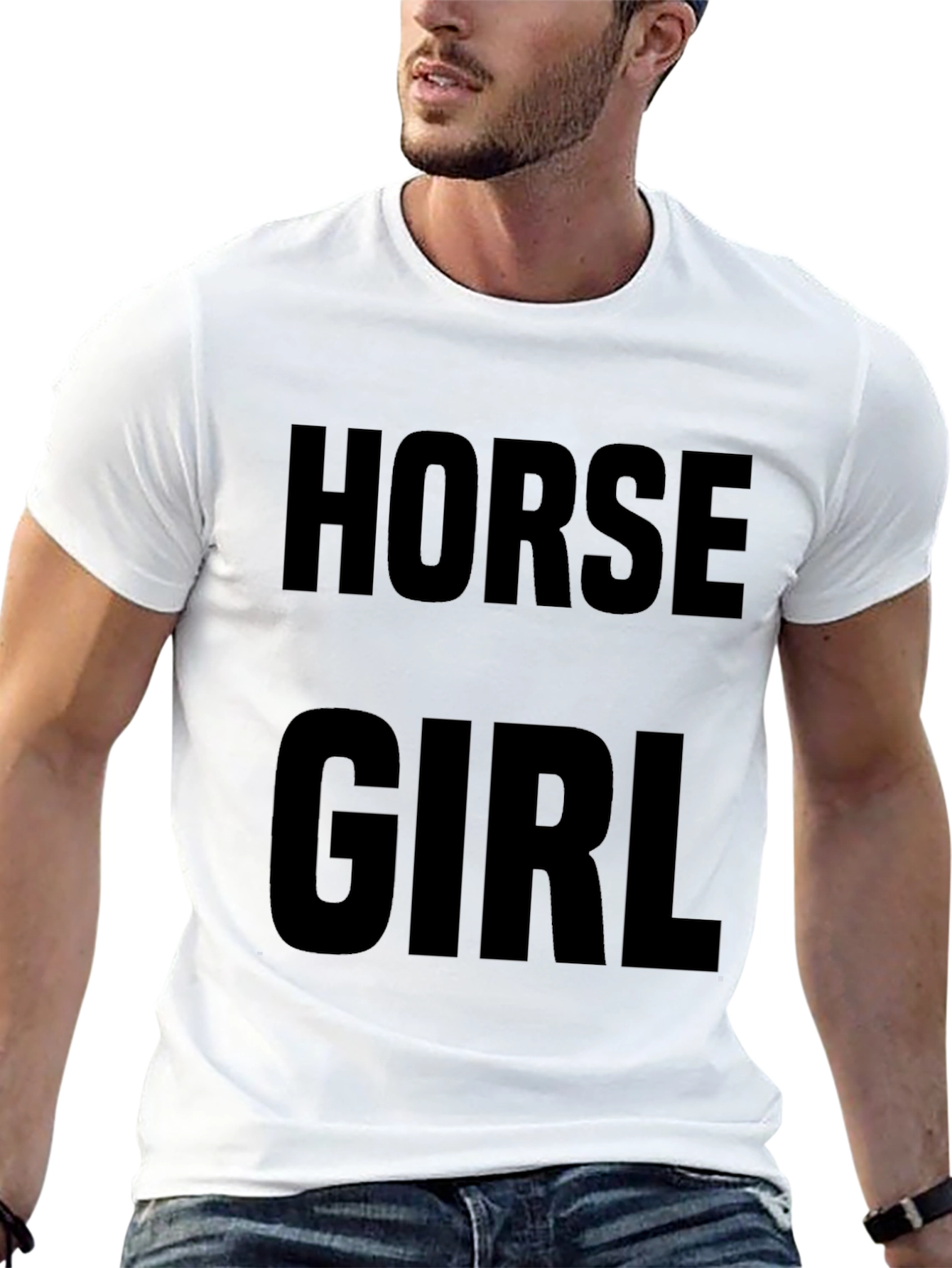 Horse Girl Graphic Tee - Black
