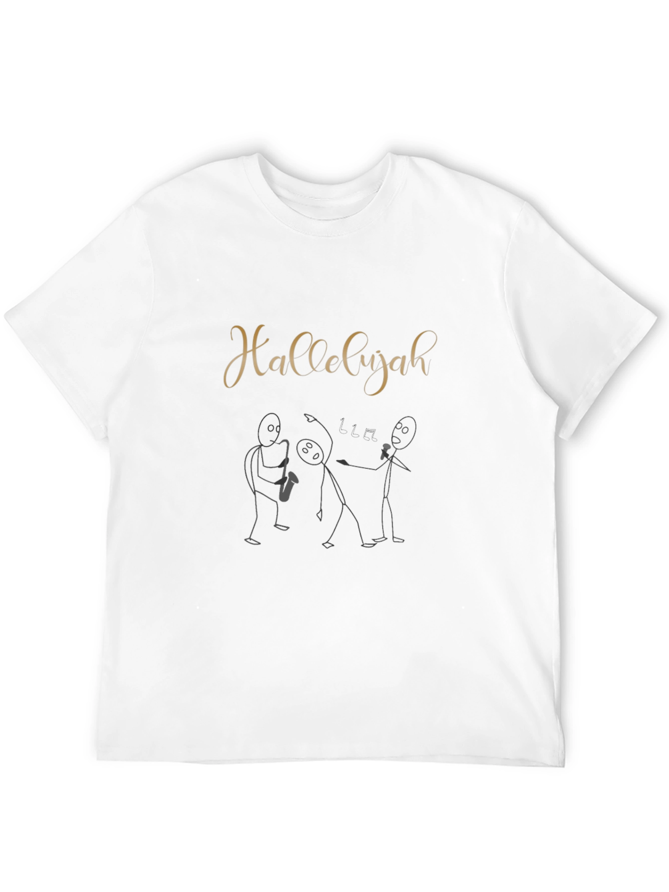 Hallelujah Stick Figure Band Tee