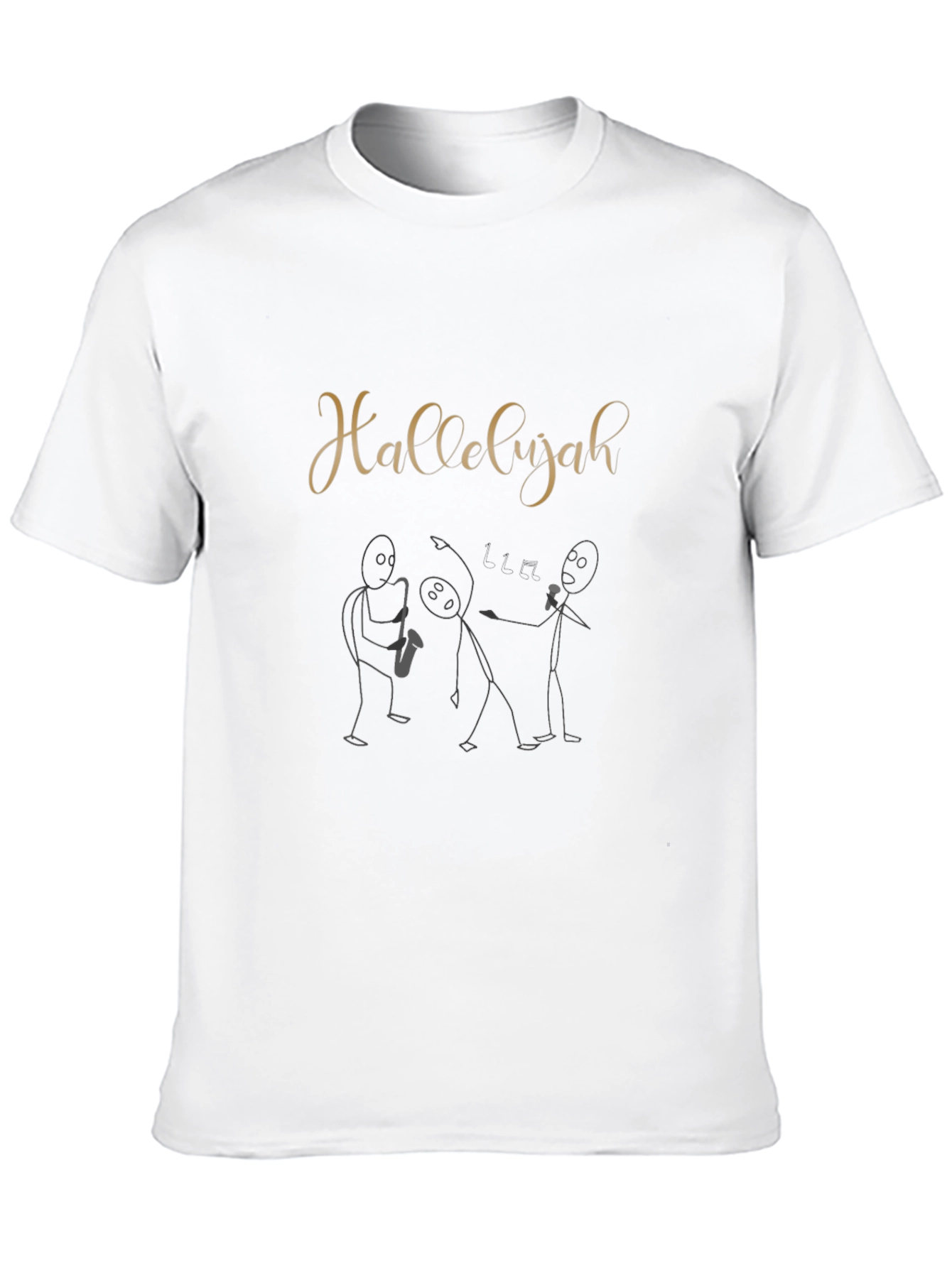Hallelujah Stick Figure Band Tee