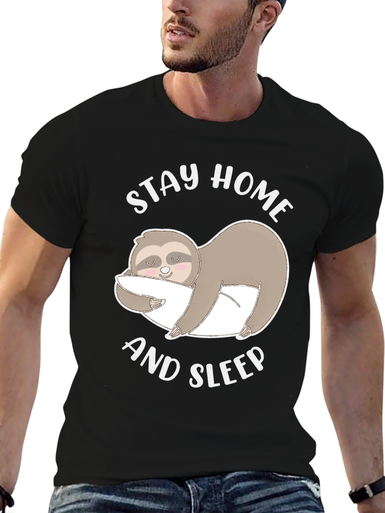 Stay Home and Sleep Sloth T-Shirt