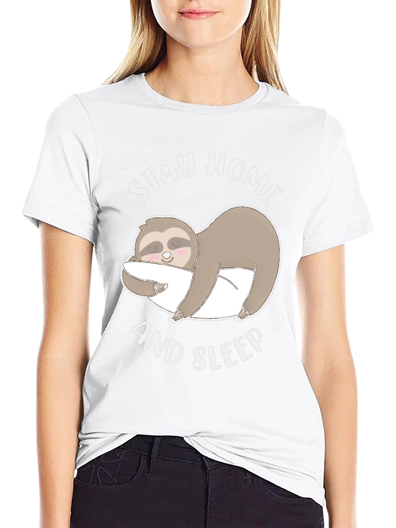 Stay Home and Sleep Sloth T-Shirt