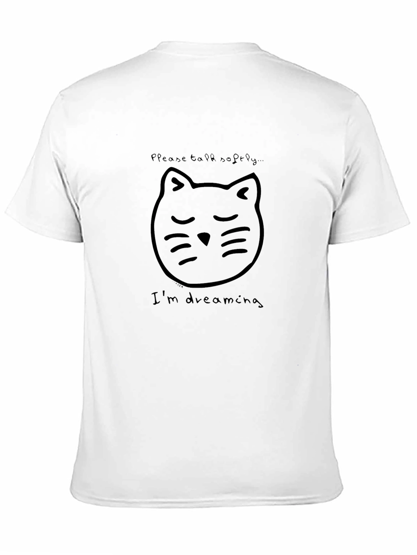 Dreaming Cat Graphic Tee - Soft & Stylish