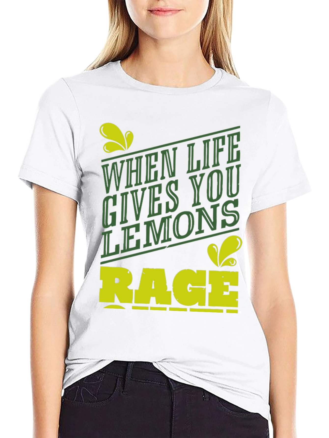 When Life Gives You Lemons Rage Funny Graphic Tee
