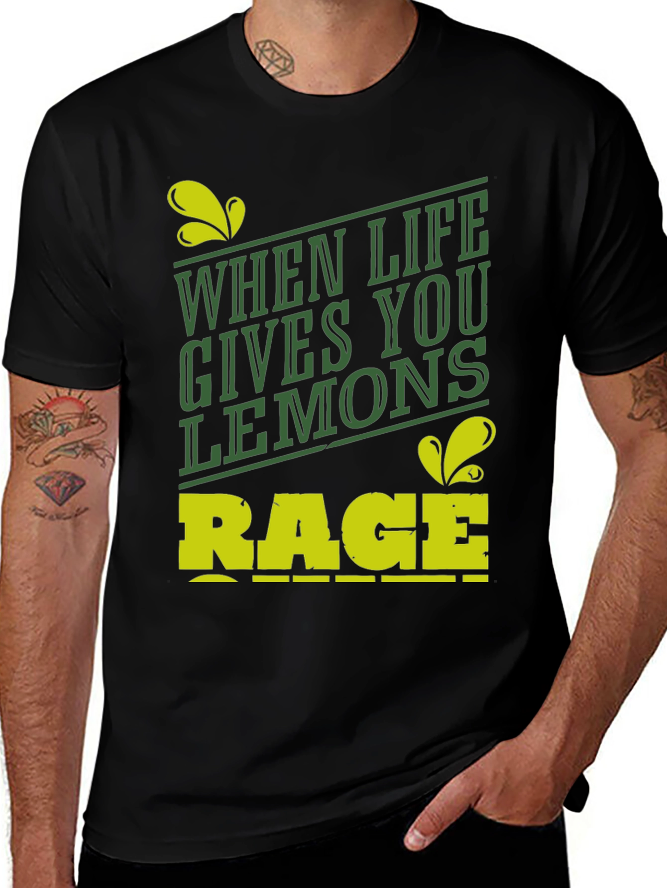 When Life Gives You Lemons Rage Funny Graphic Tee