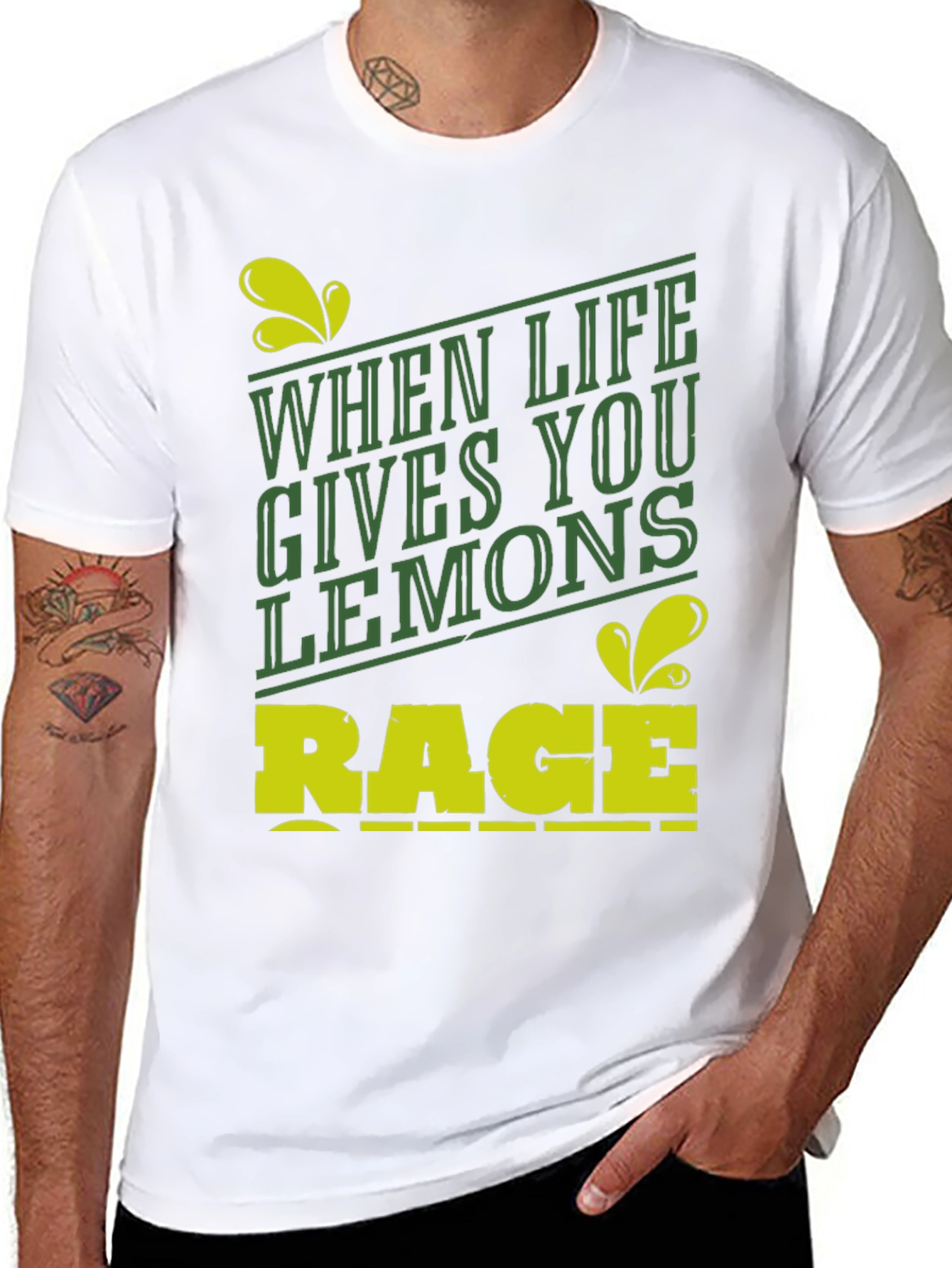 When Life Gives You Lemons Rage Funny Graphic Tee