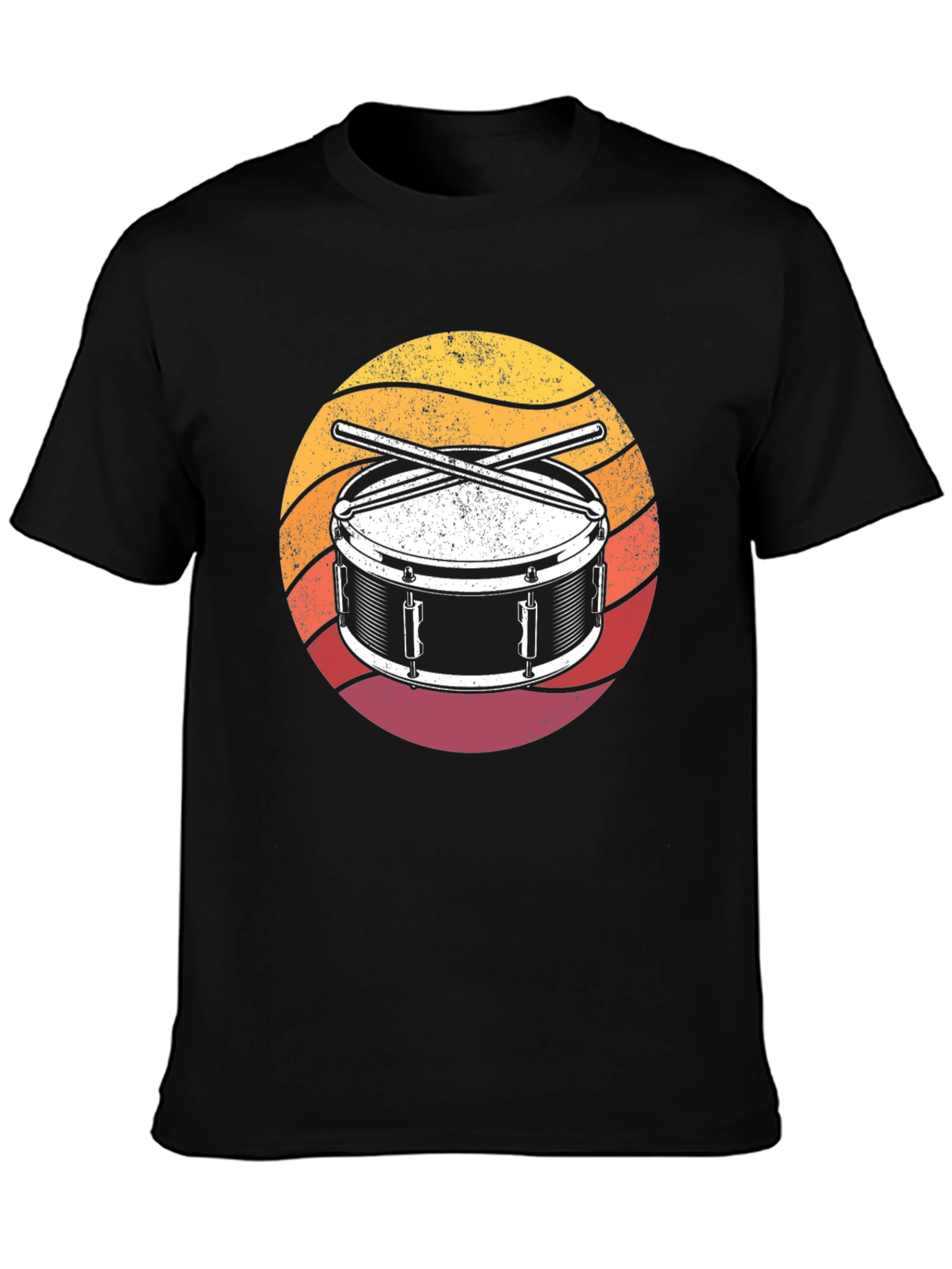 Drum Kit Sunset Graphic T-Shirt