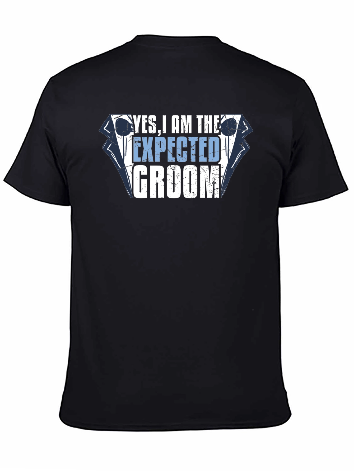 Yes I am the Expected Groom Black T-Shirt