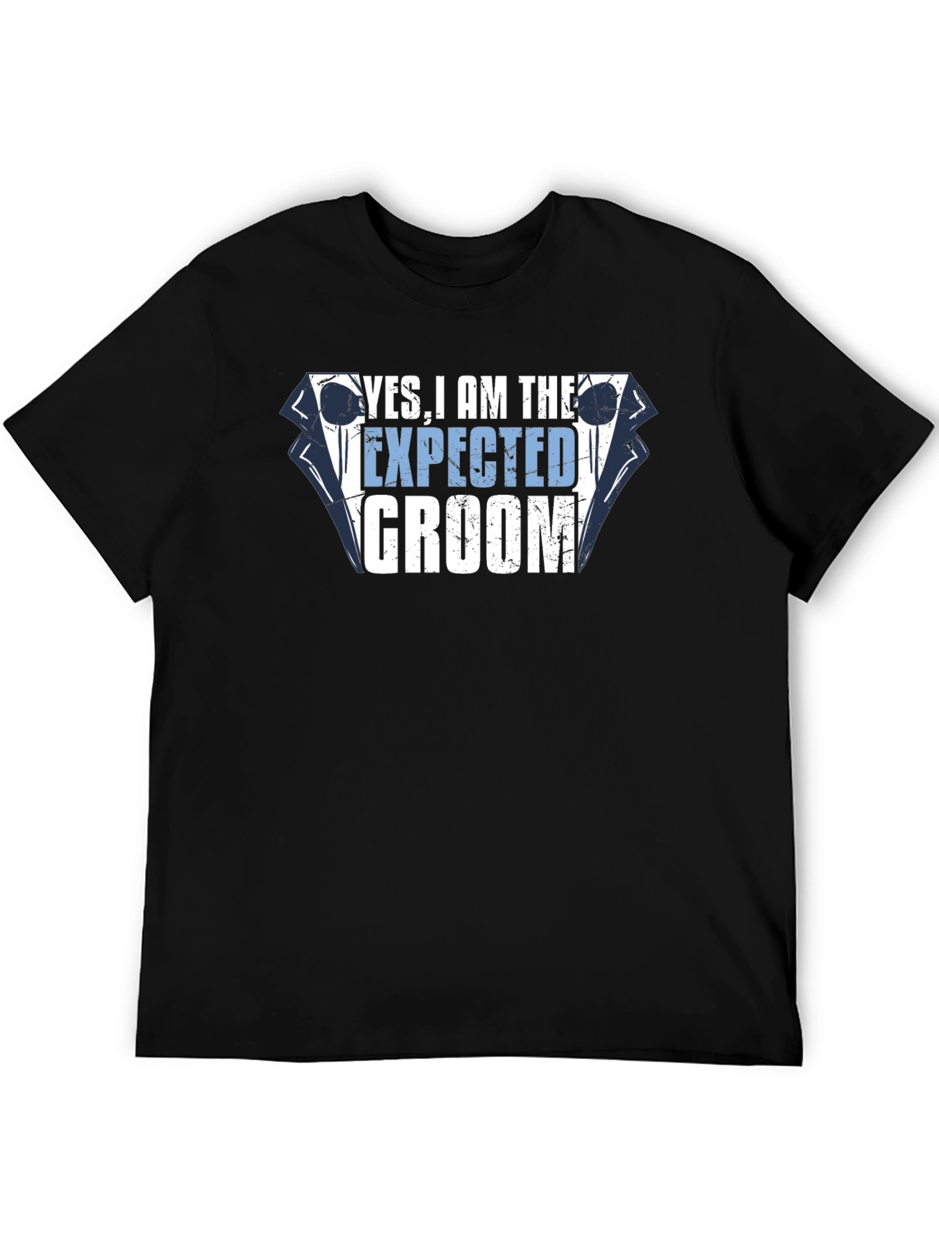 Yes I am the Expected Groom Black T-Shirt