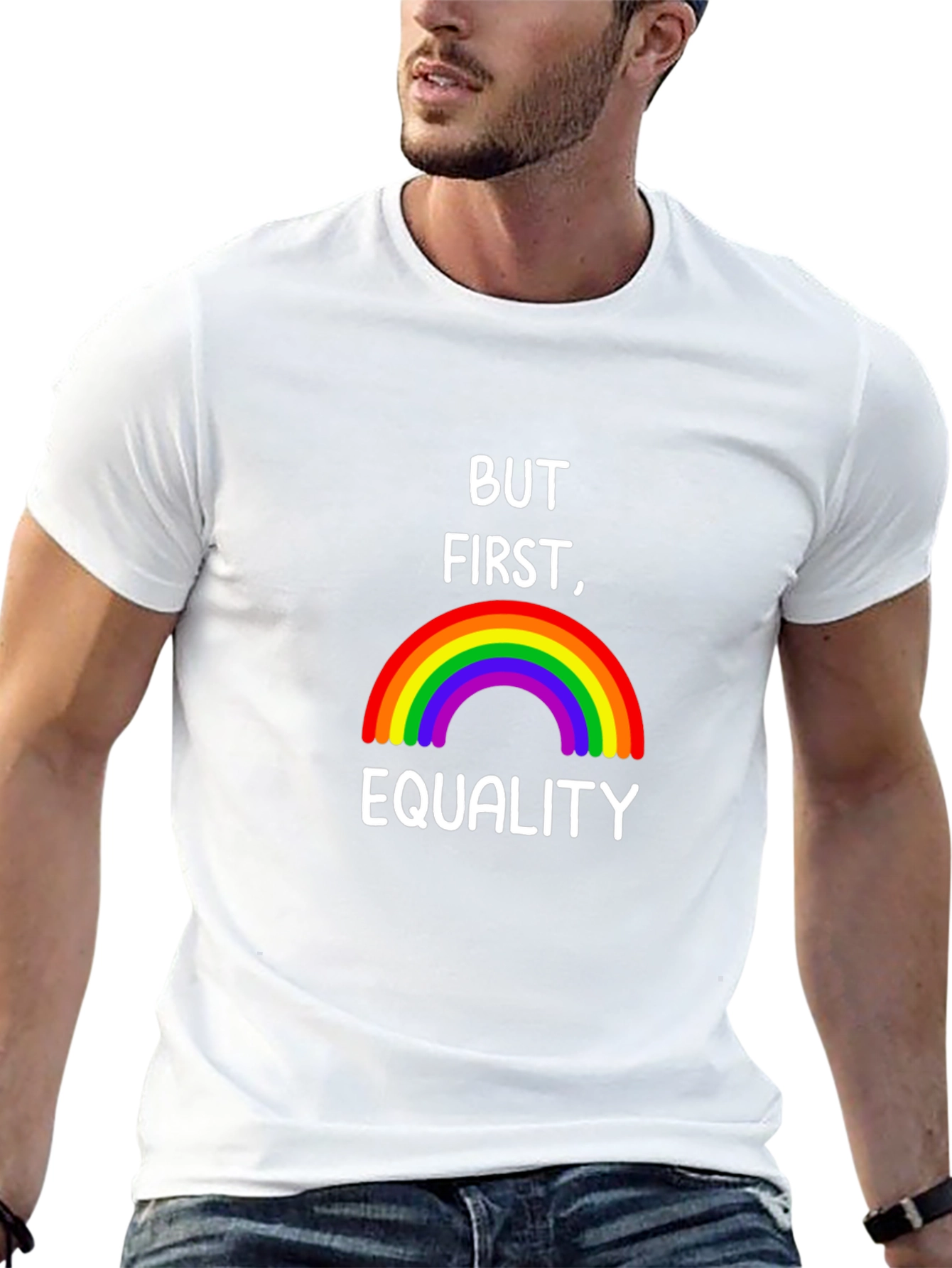 Equality Rainbow Graphic T-Shirt
