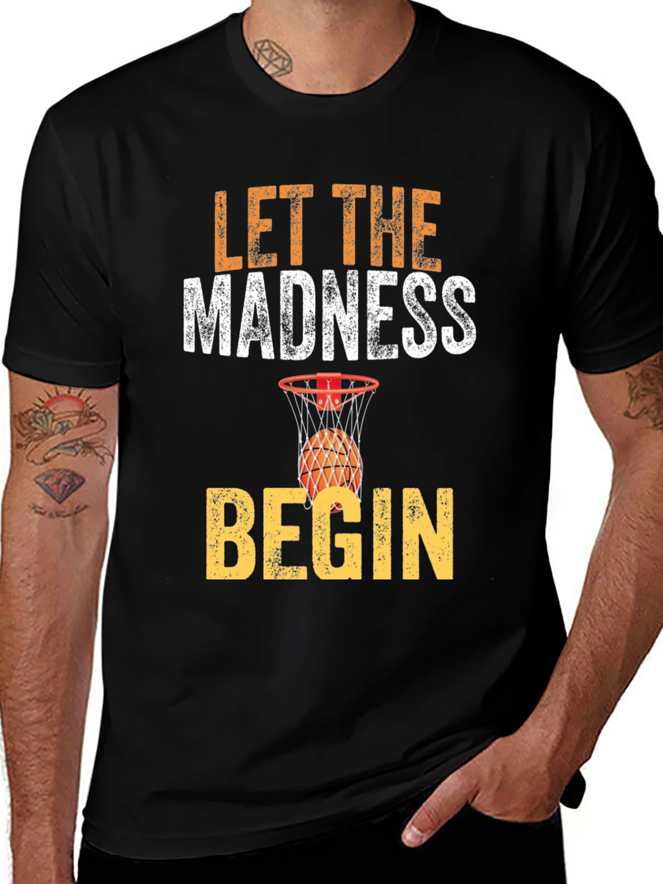 Let The Madness Begin Basketball T-Shirt