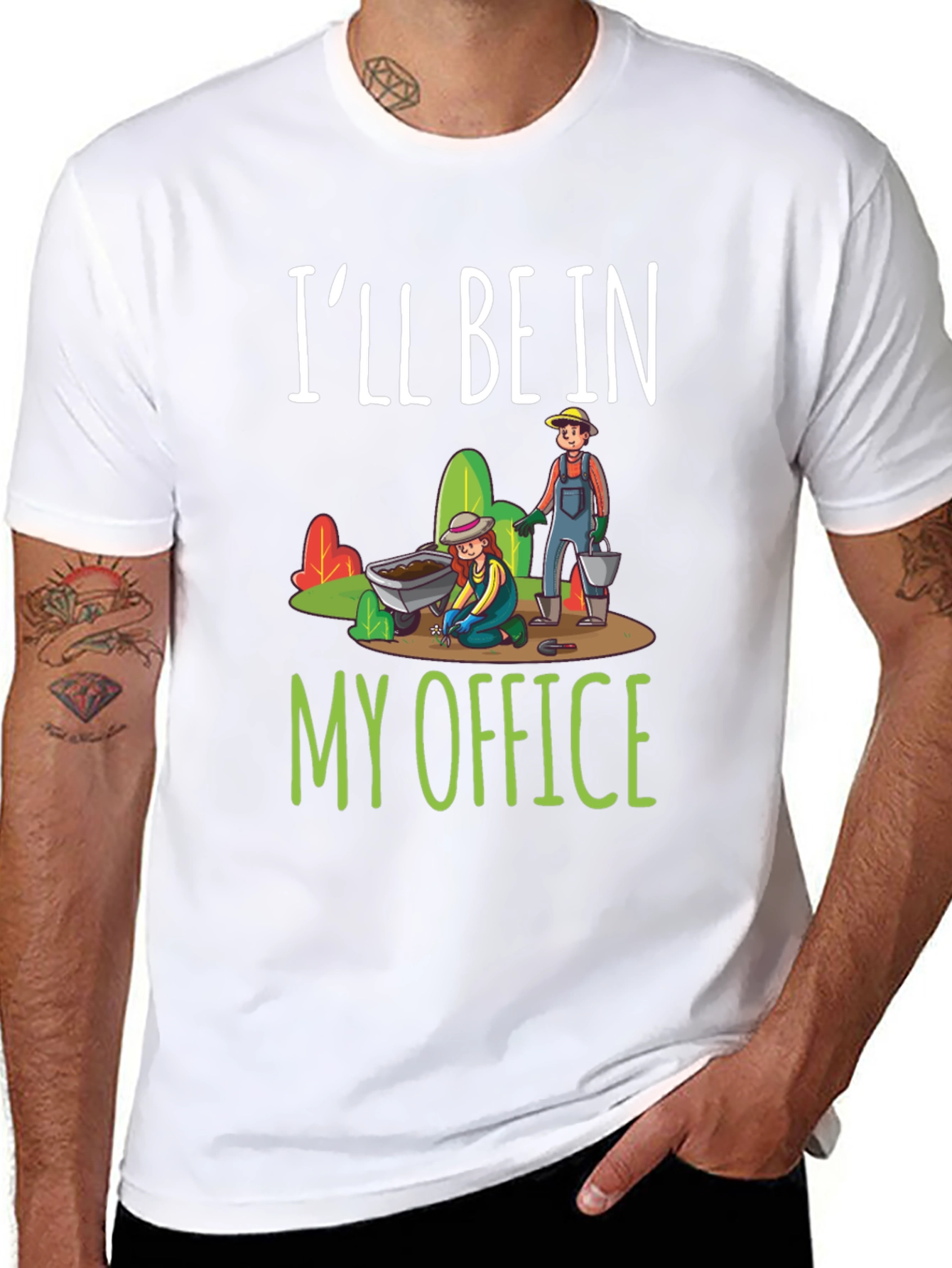Gardeners Office T-Shirt - Black Cotton Tee