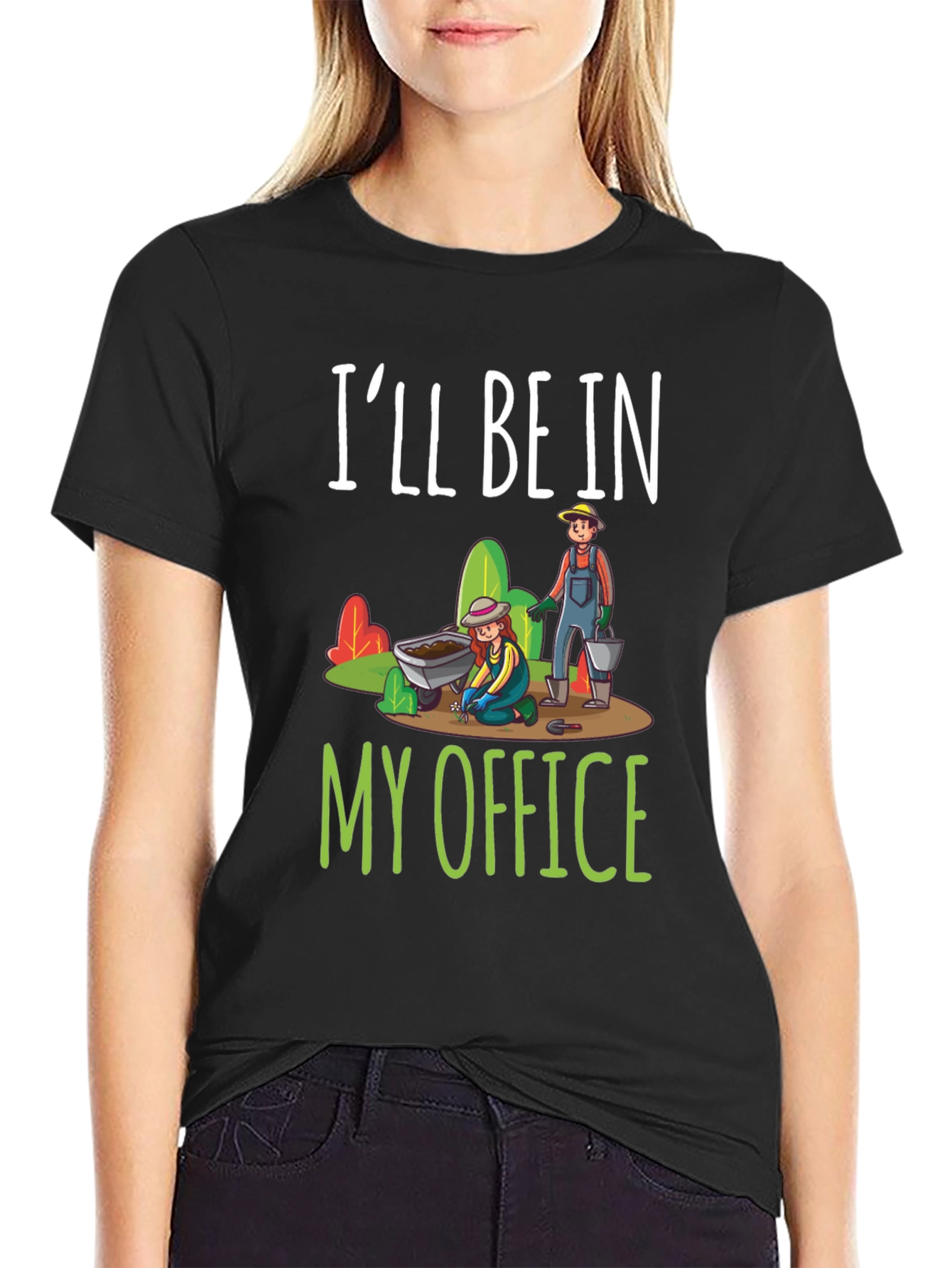 Gardeners Office T-Shirt - Black Cotton Tee