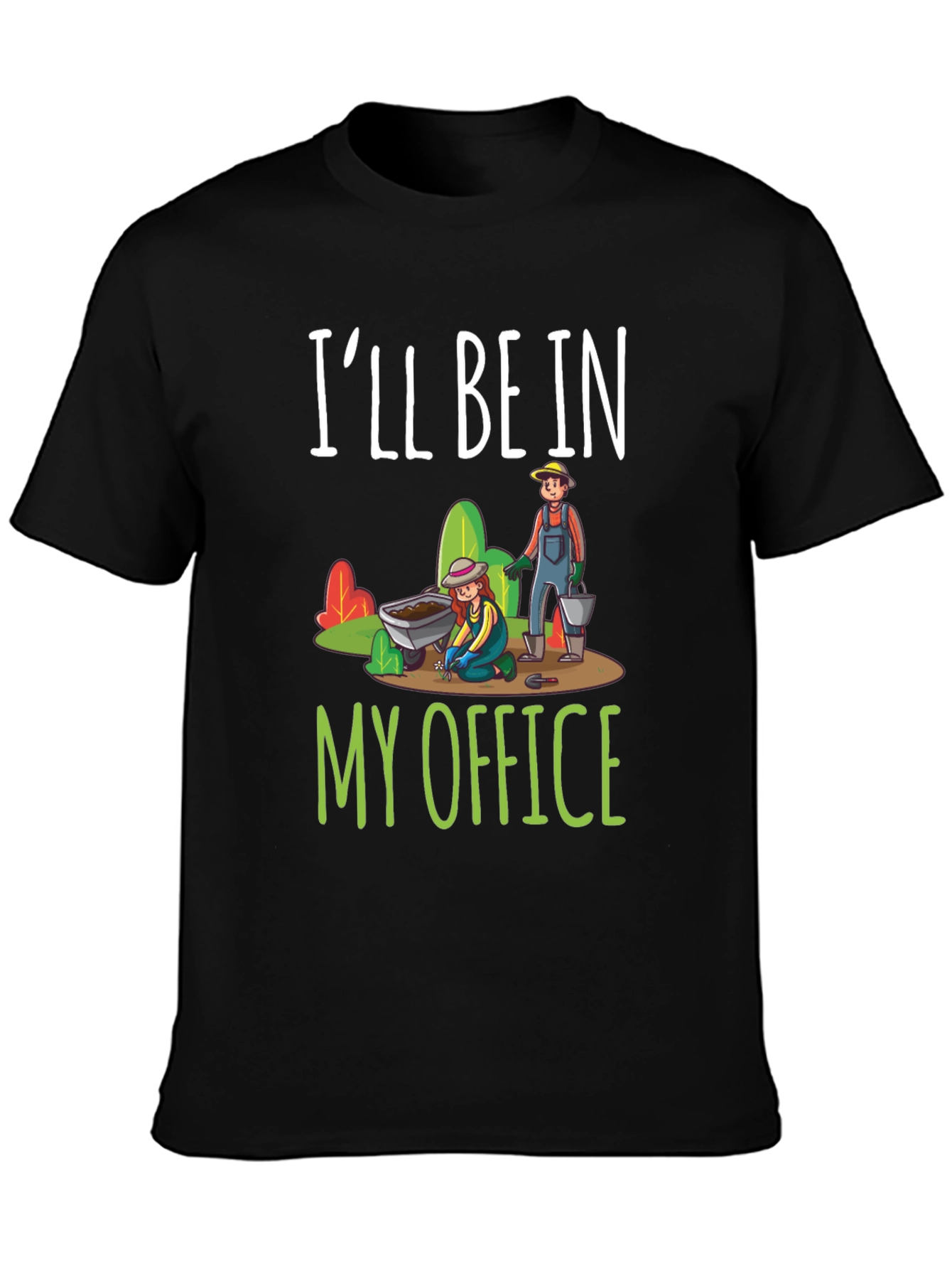 Gardeners Office T-Shirt - Black Cotton Tee