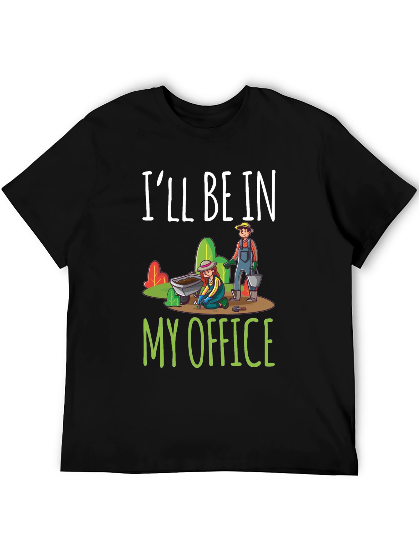 Gardeners Office T-Shirt - Black Cotton Tee