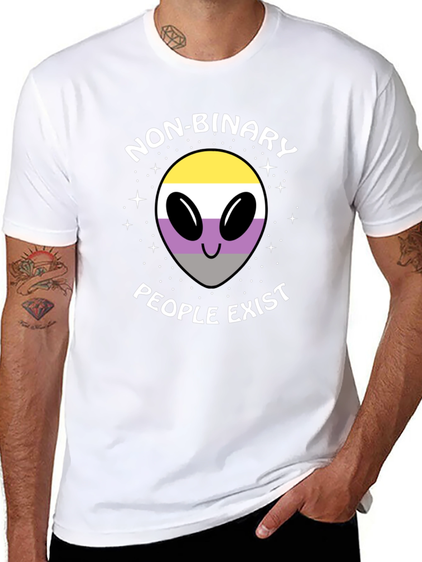 Non-Binary People Exist T-Shirt