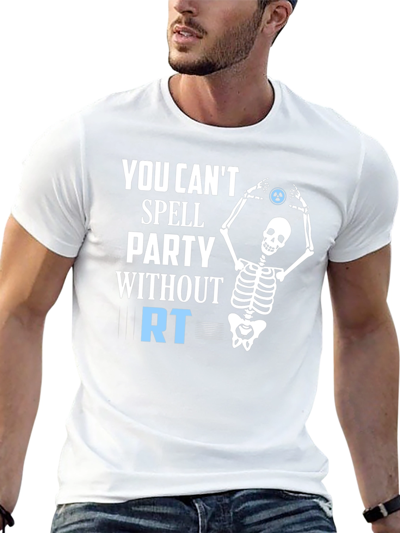 Party Without RT T-Shirt - Radiography Skeleton